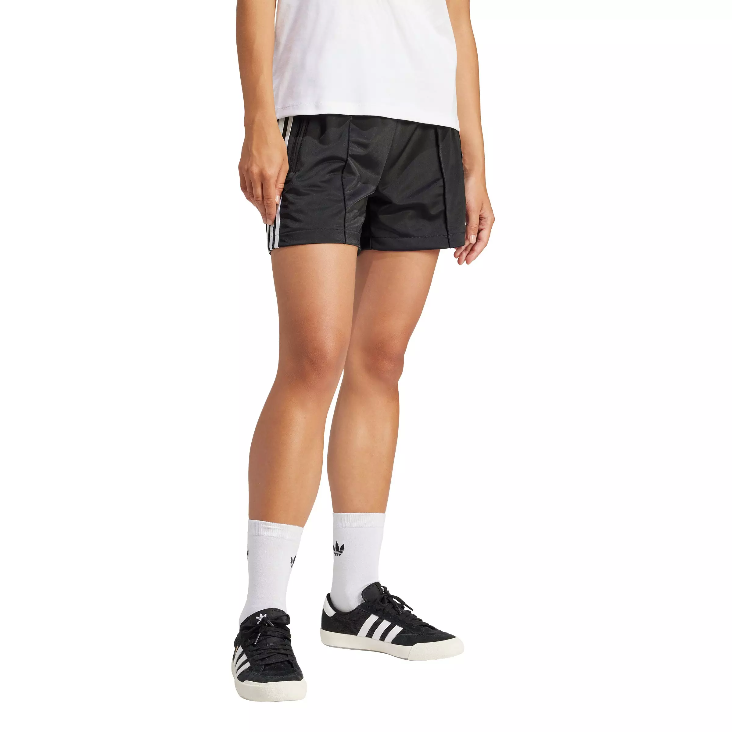 adidas Women's Originals Firebird Shorts - Black - BLACK