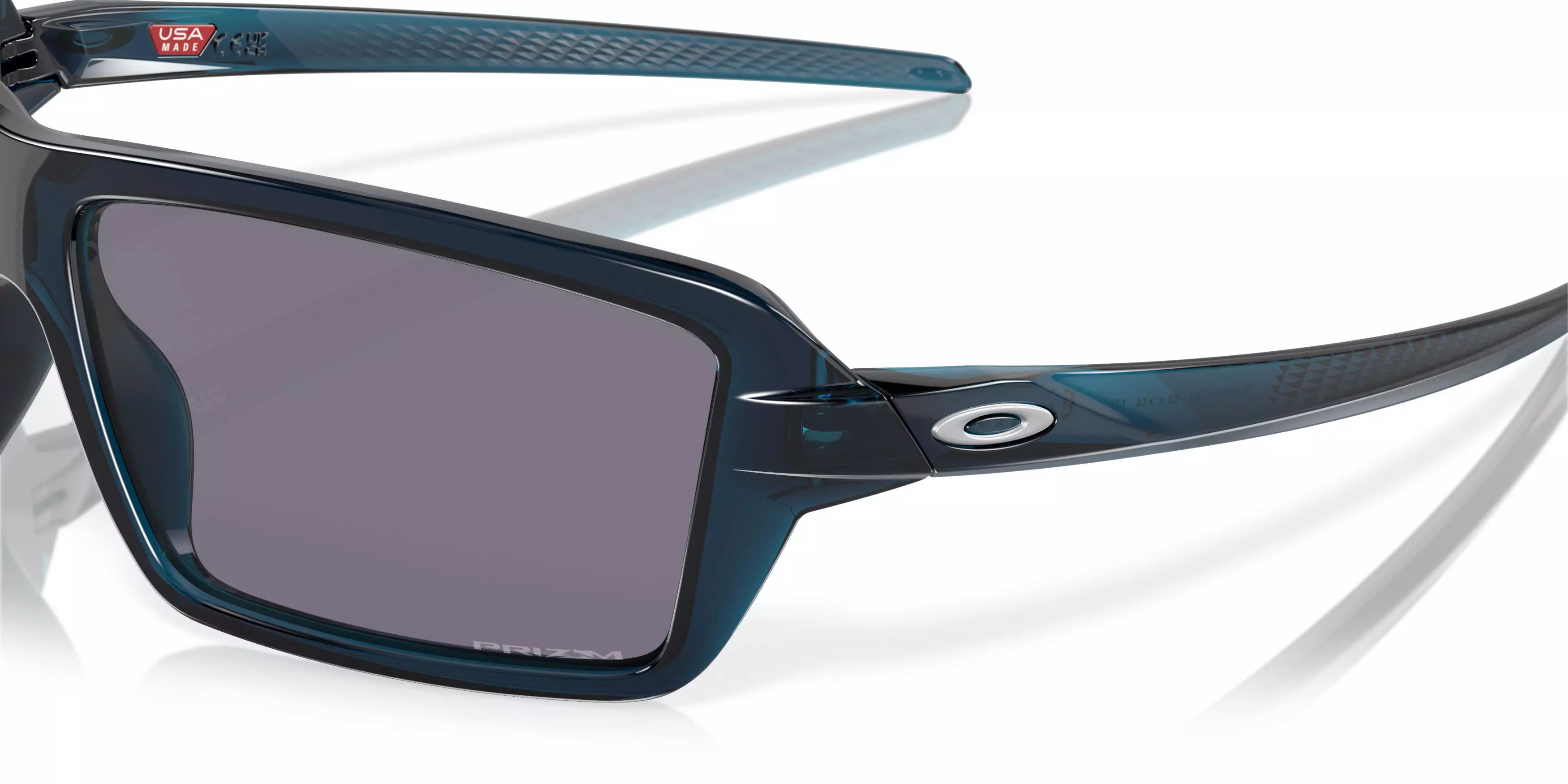 Oakley Cables Prizm Grey Sunglasses - Transparent Poseidon - BLUE/GREY