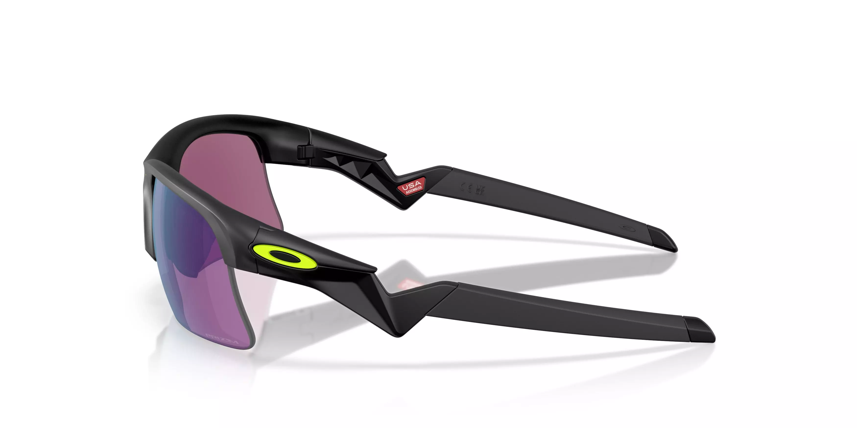 Oakley Capacitor Sunglasses (Youth Fit) - Prizm Road Jade Lenses and Matte Black Frame - BLACK/GREEN