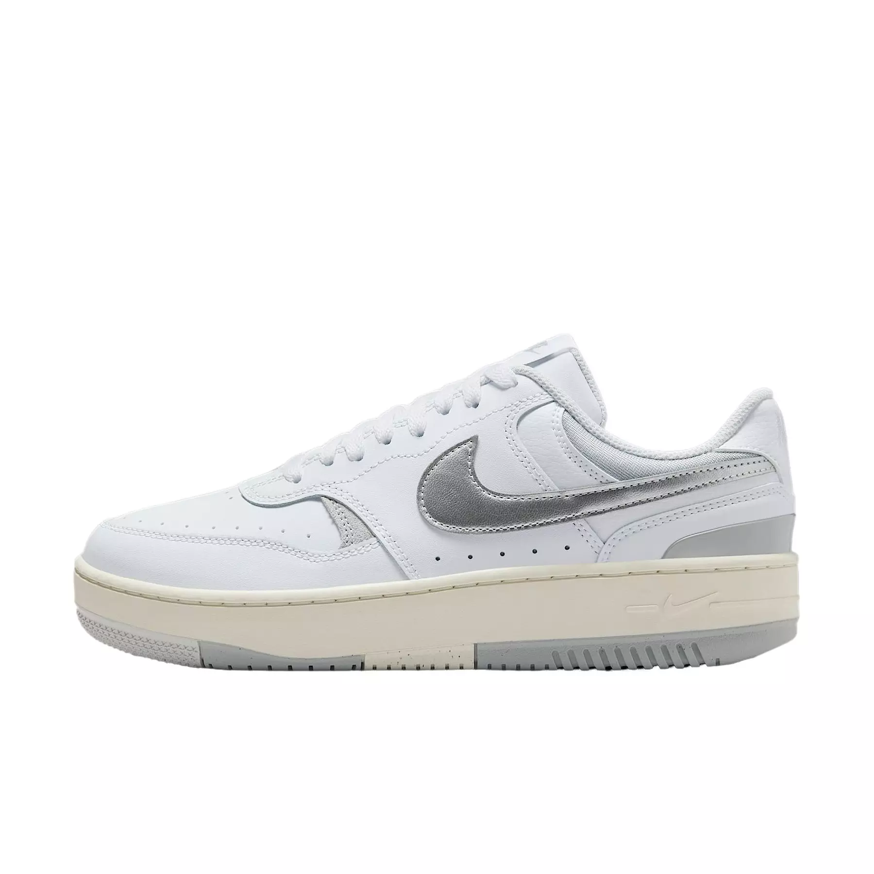 Nike Gamma Force "White/Light Smoke Grey/Photon Dust/Metallic Silver" Women's Shoe - WHITE/LT GREY/DUST/SILVER