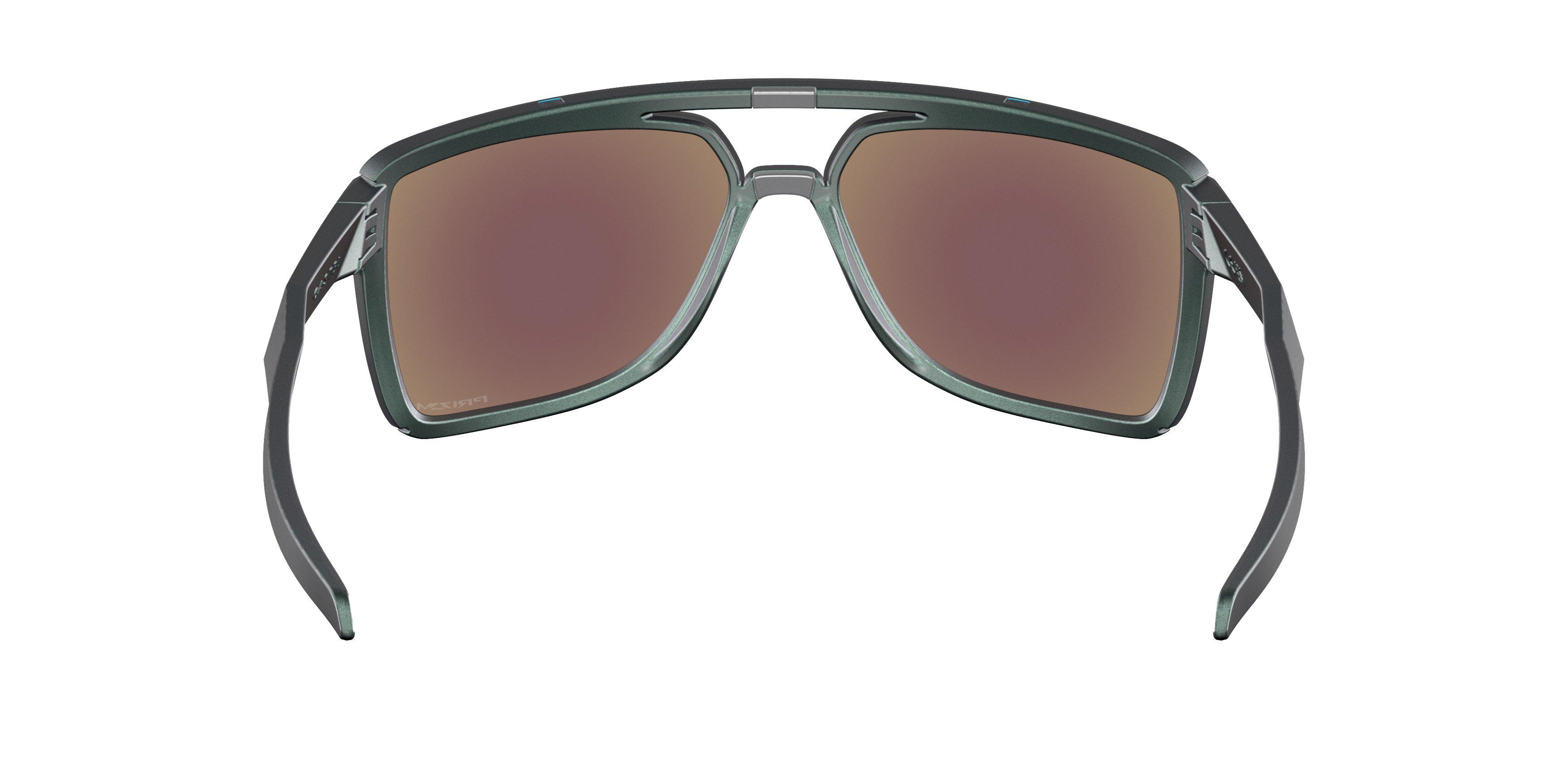 Oakley Castel Prizm Sapphire Sunglasses - Matte Silver/Blue - BLUE Thumbnail View 2