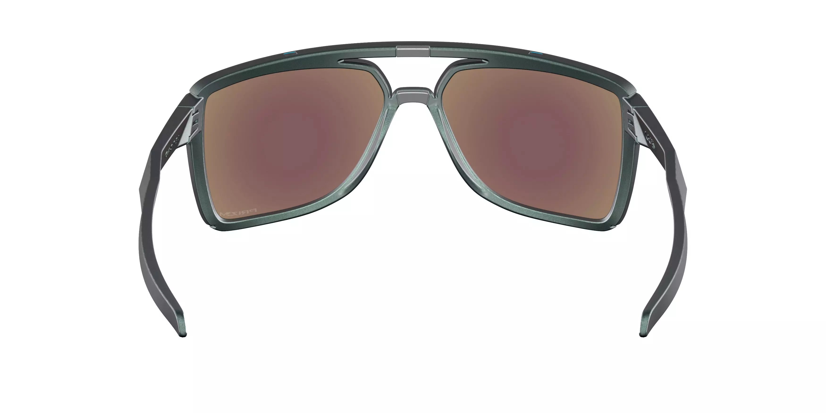 Oakley Castel Prizm Sapphire Sunglasses - Matte Silver/Blue - BLUE