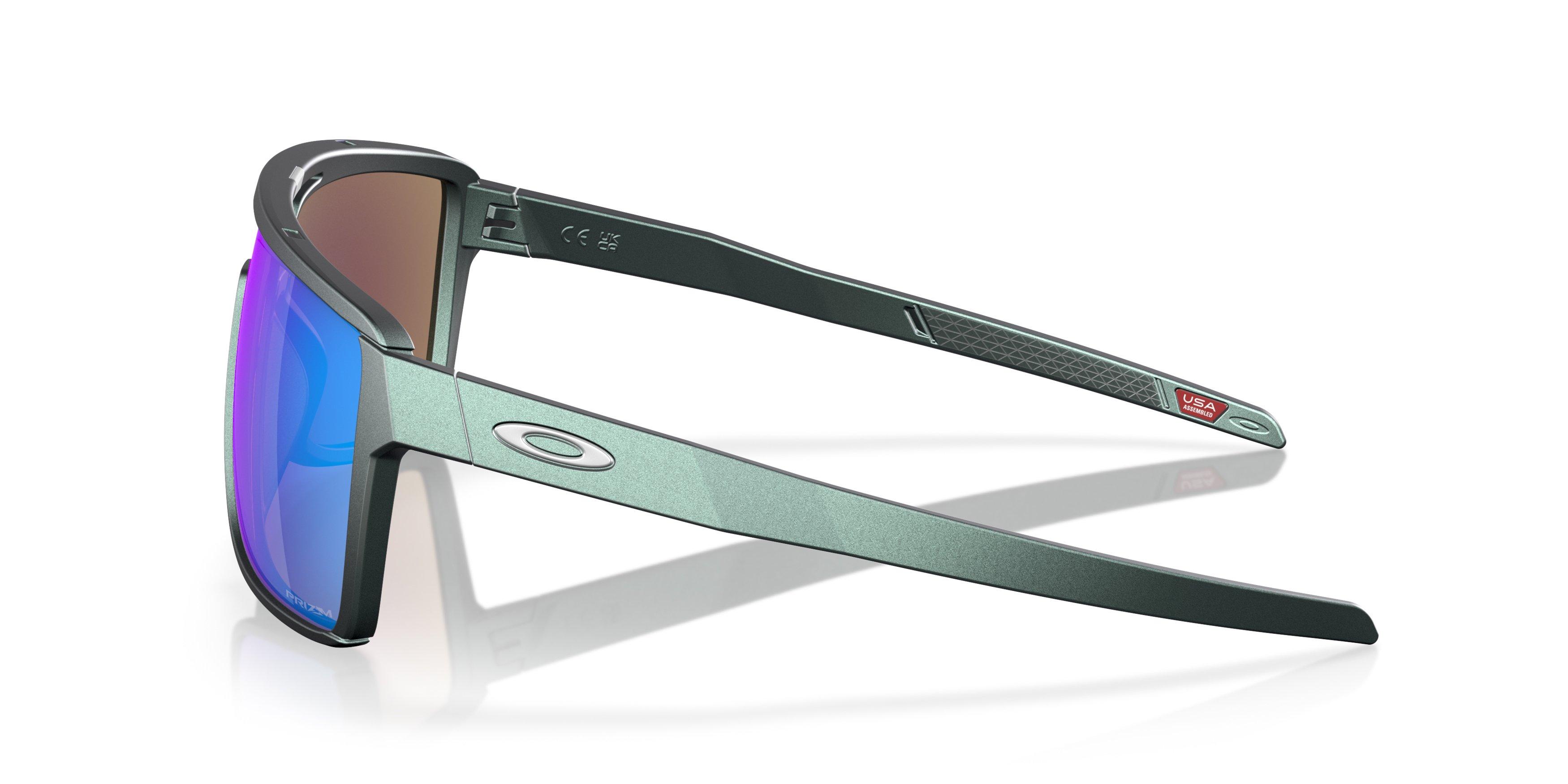 Oakley Castel Prizm Sapphire Sunglasses - Matte Silver/Blue - BLUE Thumbnail View 8