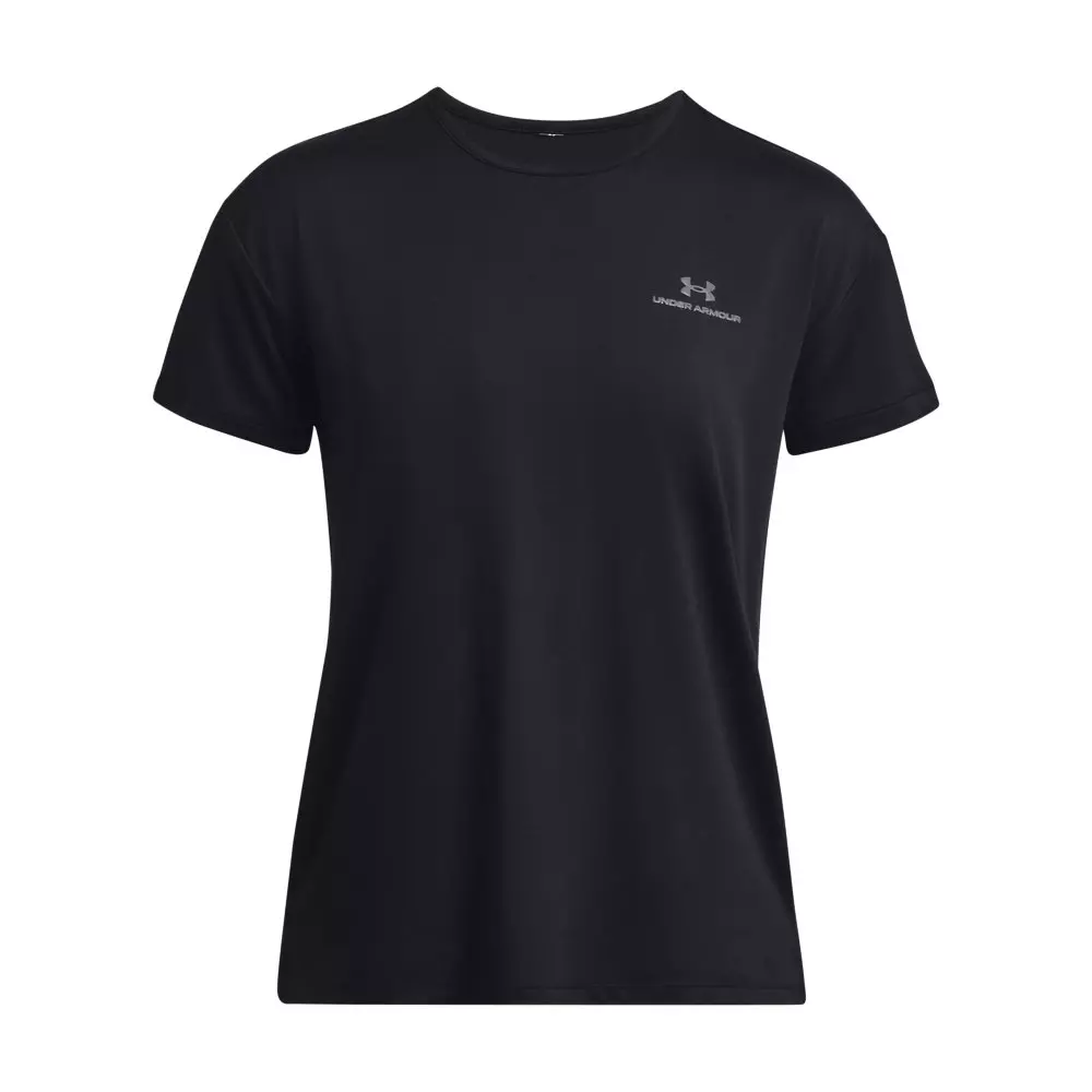 Under Armour Women's RUSH Energy 2.0 Short Sleeve Shirt - BLACK/GREY