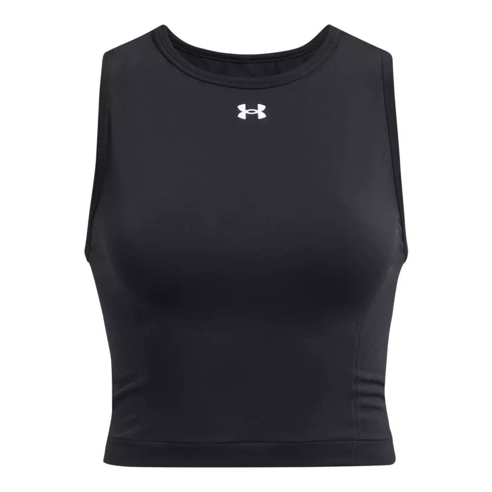 Under Armour Women's Train Seamless Tank - BLACK/WHITE