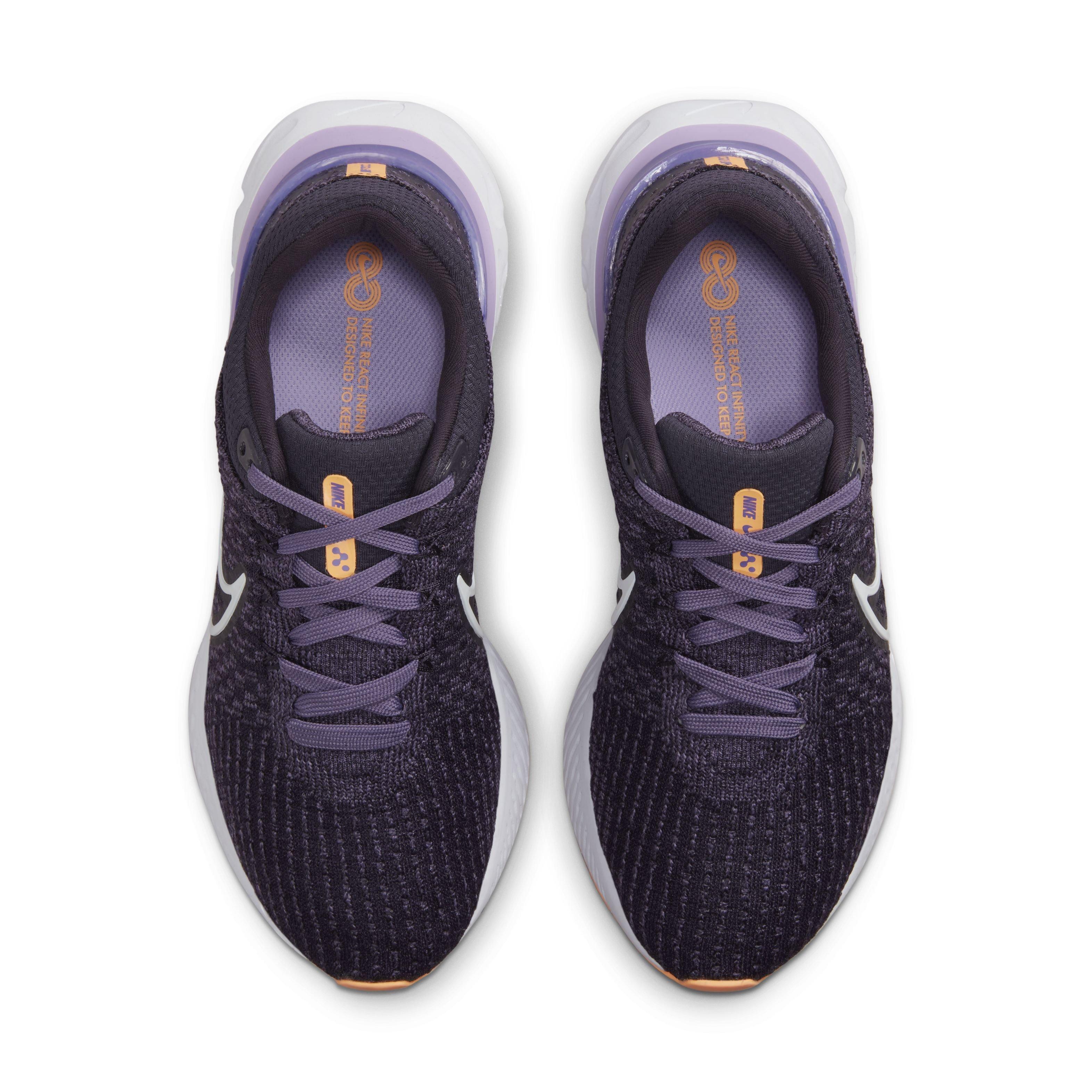 Nike React Infinity 3 "Cave Purple/White/Canyon Purple/White" Women's Running Shoe - PURPLE/WHITE/PURPLE/WHITE Thumbnail View 4