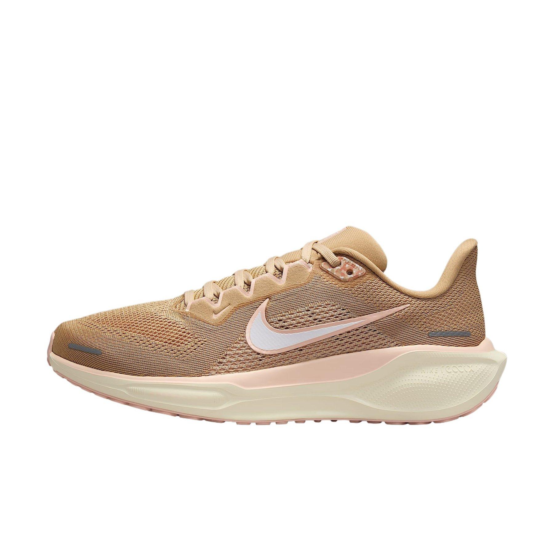 Nike Pegasus 41 "Linen/Light Orewood Brown/Washed Coral/White" Women's Running Shoe - LINEN/LT BROWN/CORAL/WHITE Thumbnail View 2