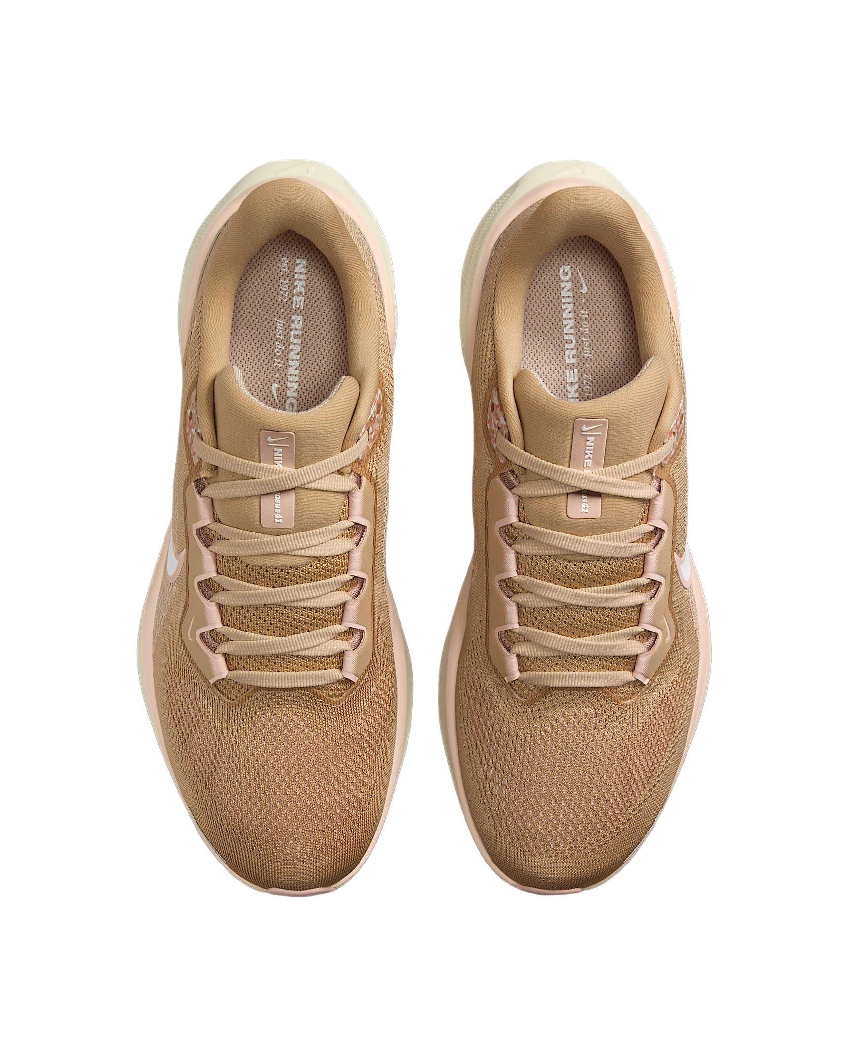 Nike Pegasus 41 "Linen/Light Orewood Brown/Washed Coral/White" Women's Running Shoe - LINEN/LT BROWN/CORAL/WHITE Thumbnail View 4