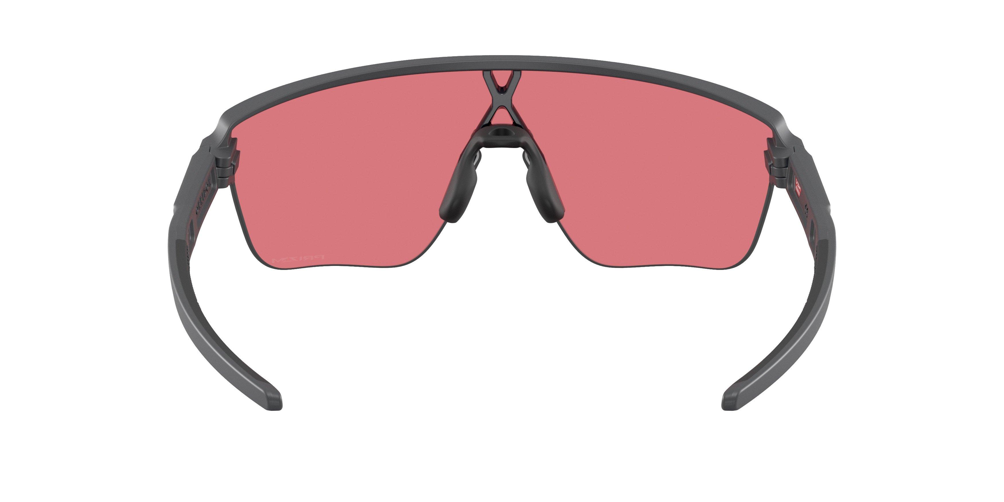 Oakley Corridor SQ Prizm Trail Torch Sunglasses - Matte Carbon - GREY/RED Thumbnail View 2