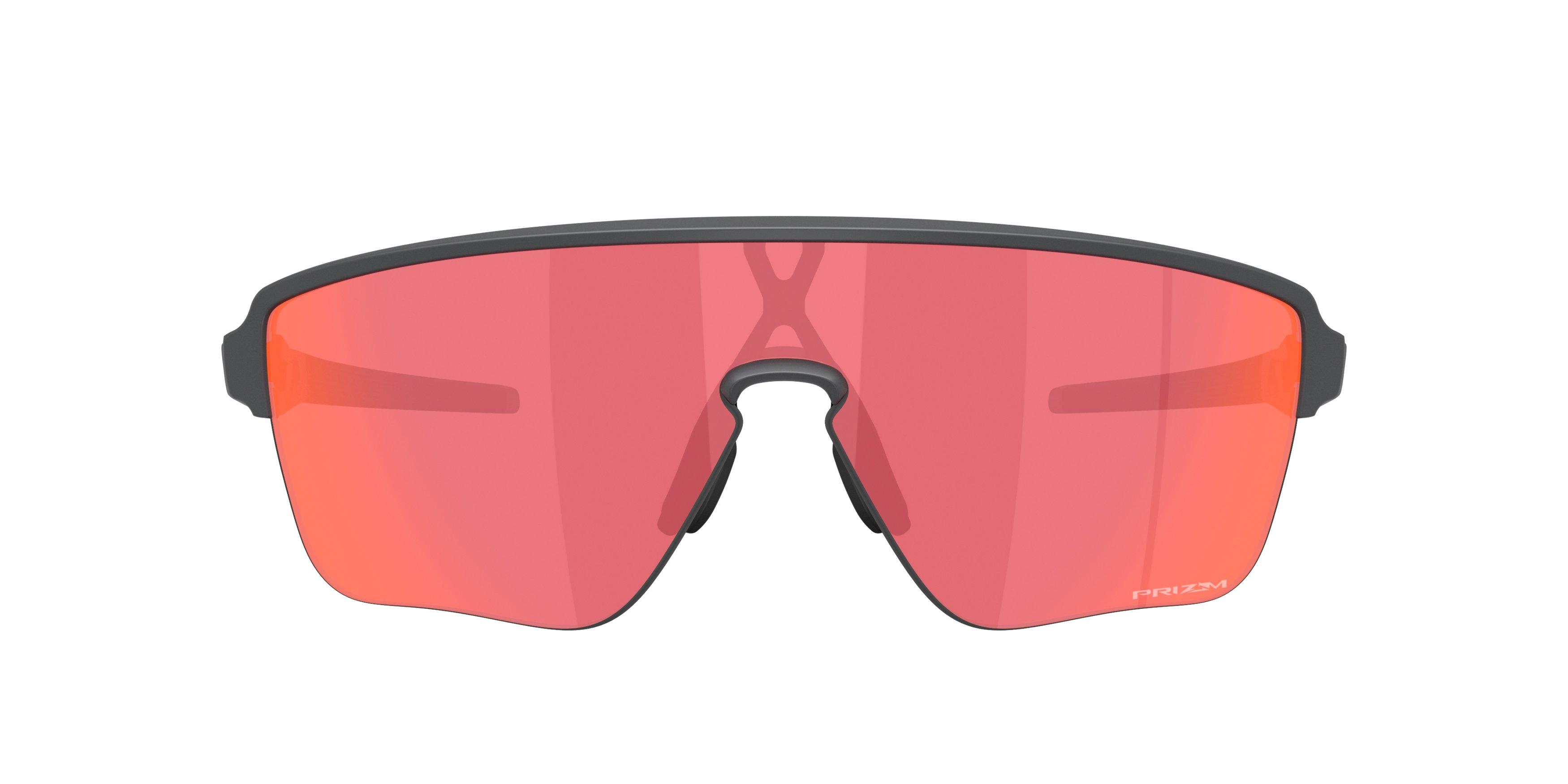 Oakley Corridor SQ Prizm Trail Torch Sunglasses - Matte Carbon - GREY/RED Thumbnail View 3