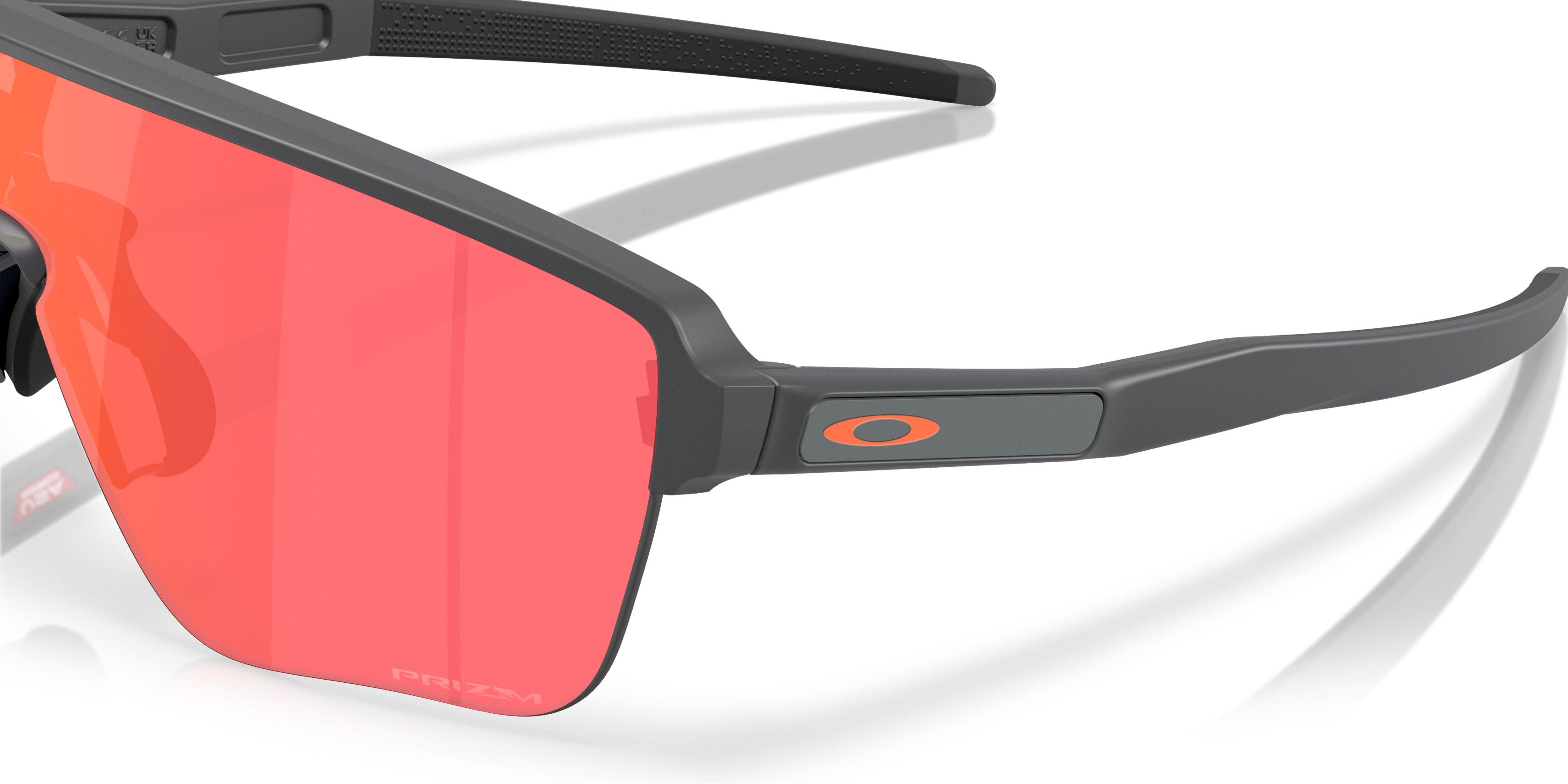 Oakley Corridor SQ Prizm Trail Torch Sunglasses - Matte Carbon - GREY/RED Thumbnail View 5