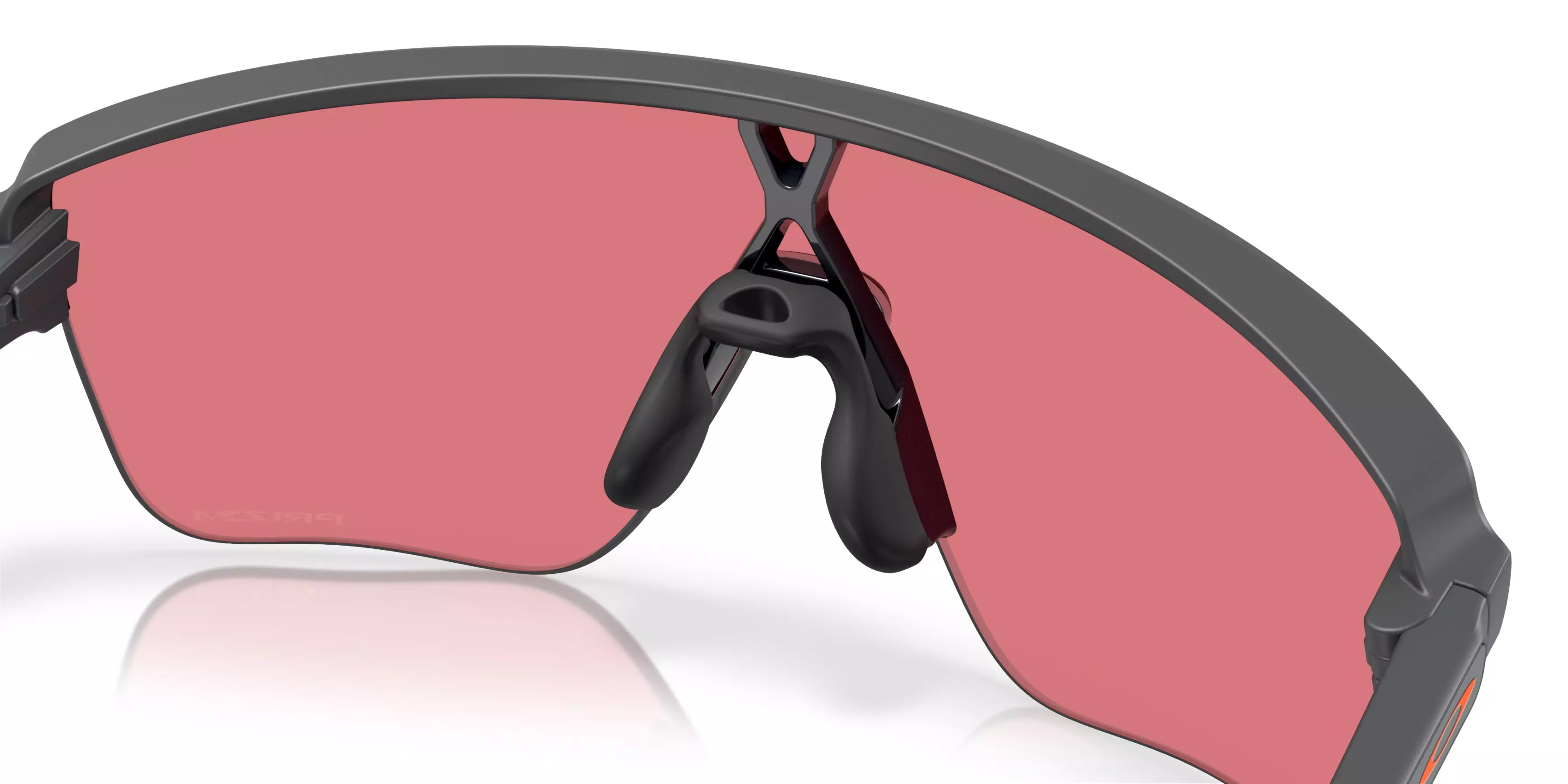 Oakley Corridor SQ Prizm Trail Torch Sunglasses - Matte Carbon - GREY/RED