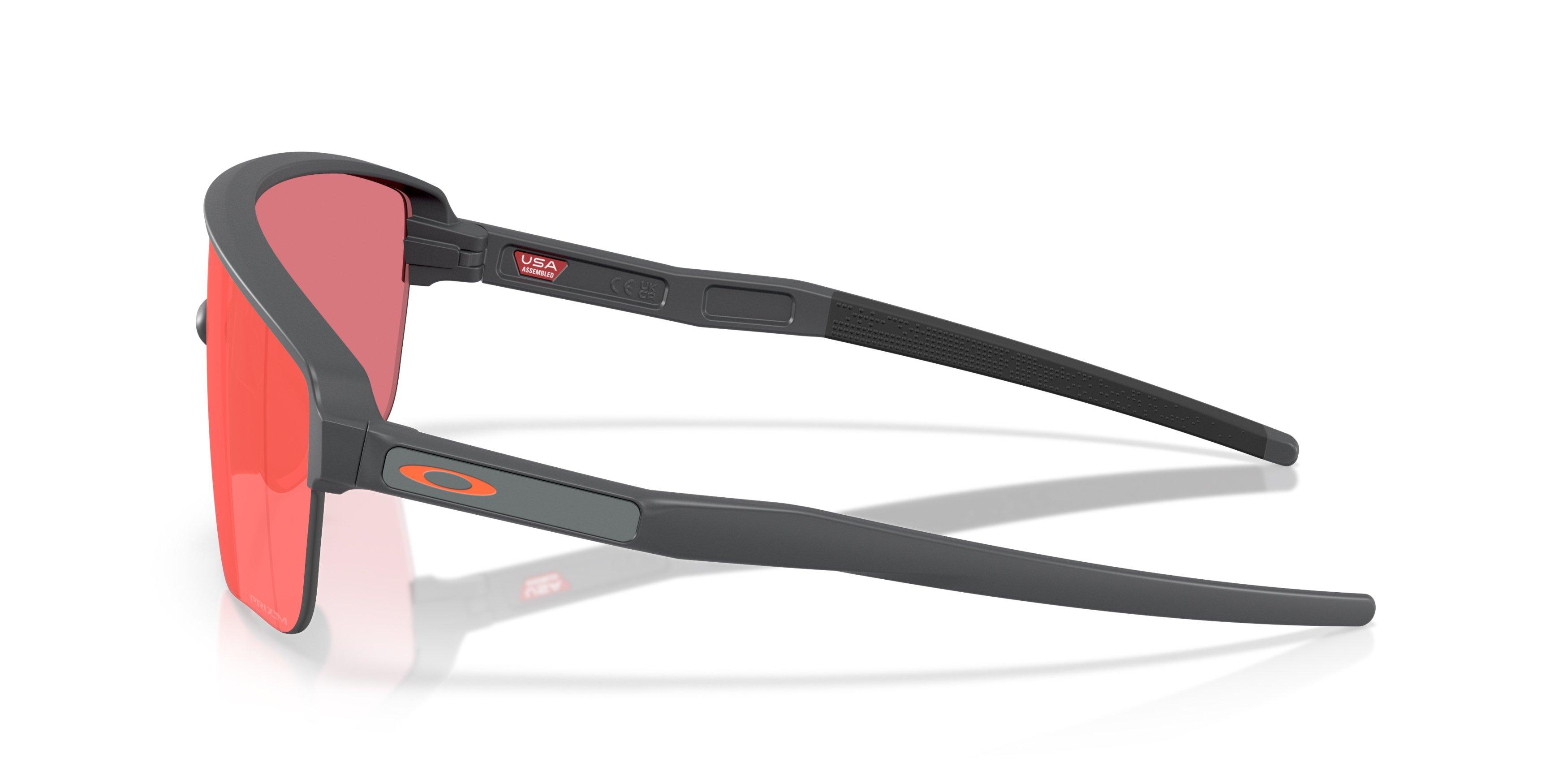 Oakley Corridor SQ Prizm Trail Torch Sunglasses - Matte Carbon - GREY/RED Thumbnail View 8