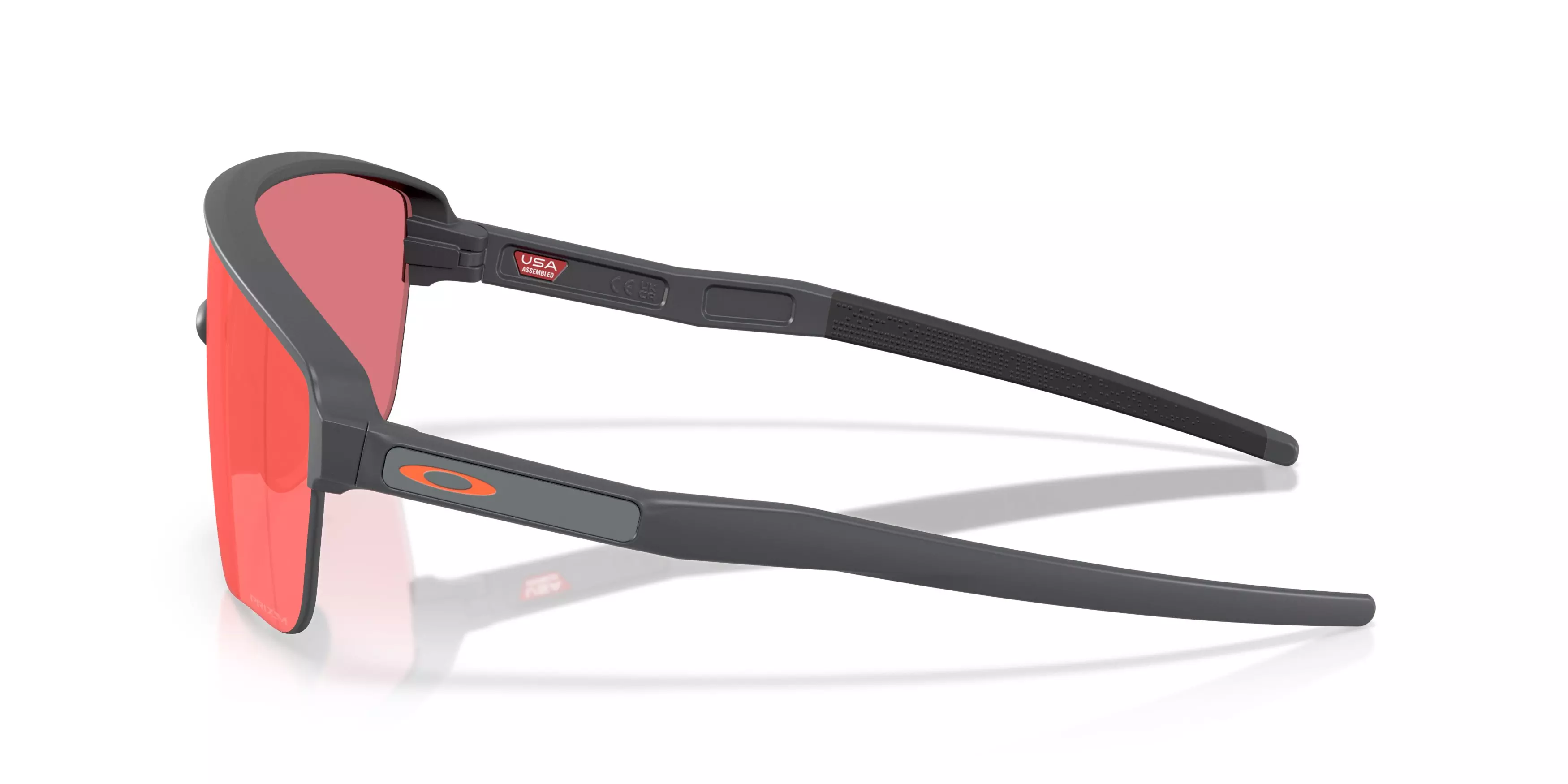 Oakley Corridor SQ Prizm Trail Torch Sunglasses - Matte Carbon - GREY/RED