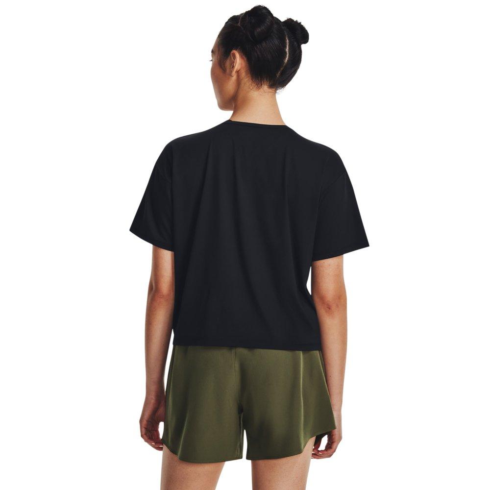 Under Armour Women's Motion Short Sleeve Shirt - BLACK/GREY Thumbnail View 2