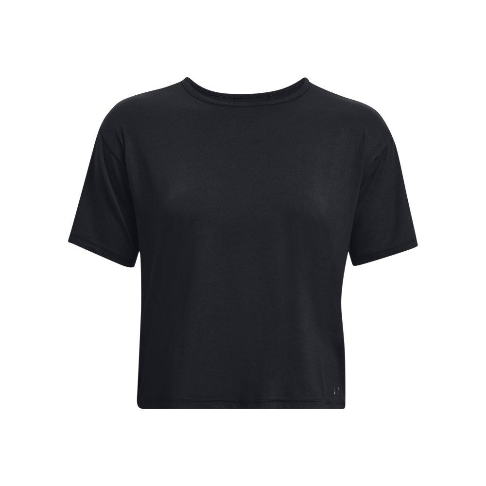 Under Armour Women's Motion Short Sleeve Shirt - BLACK/GREY Thumbnail View 5