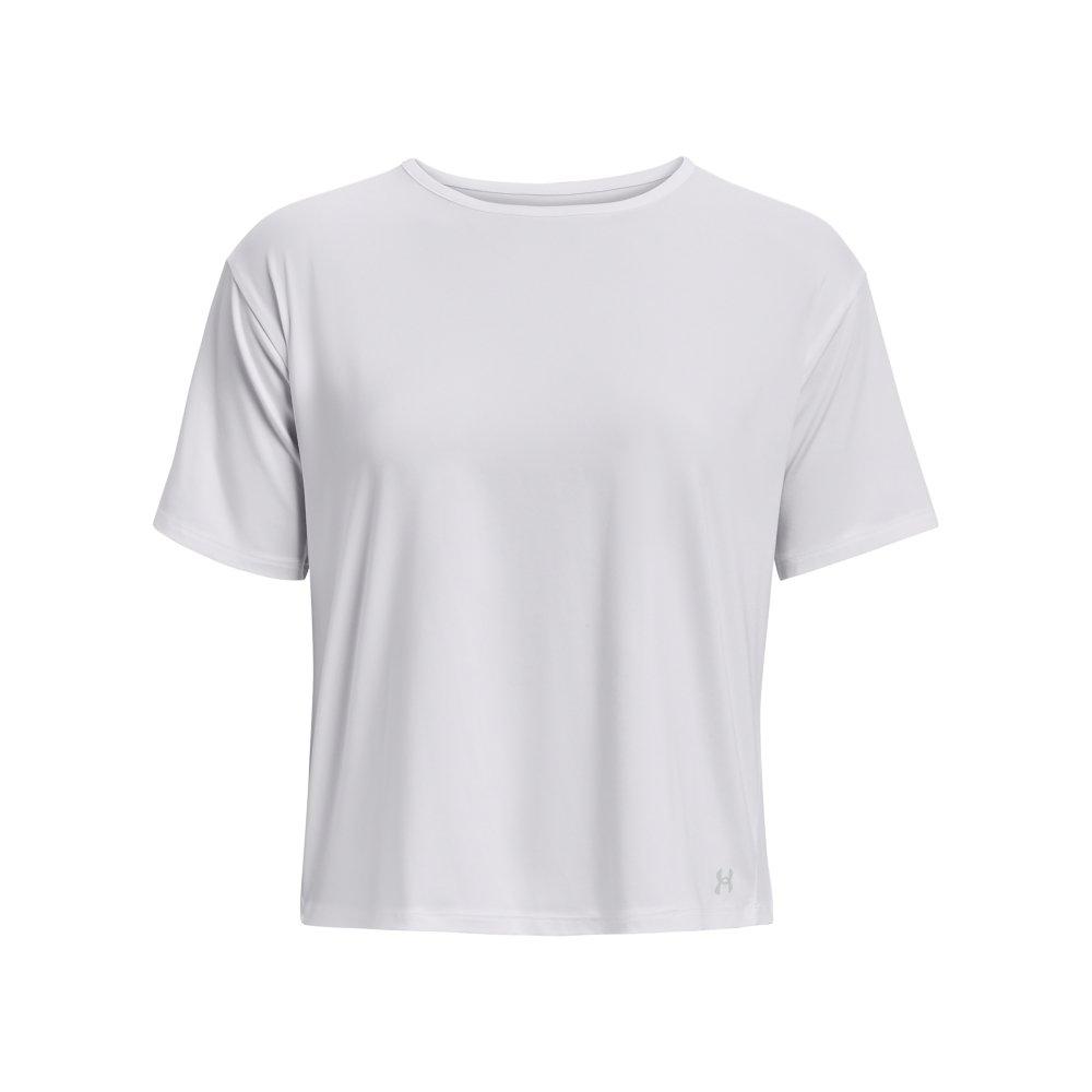 Under Armour Women's Motion Short Sleeve Shirt - WHITE/GREY Thumbnail View 4