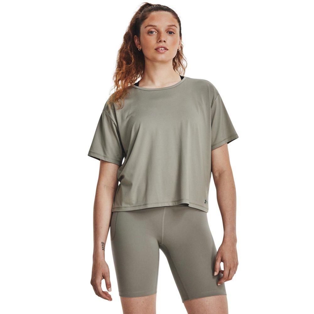 Under Armour Women's Motion Short Sleeve Shirt - GREEN Thumbnail View 1