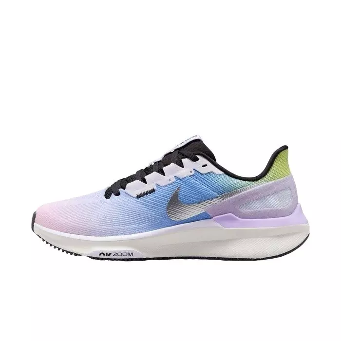 Nike Structure 25 SE "Amethyst Tint/Black/Light Lemon Twist/Metallic Gold" Women's Running Shoe - AMETHYST/BLACK/LT LEMON/GOLD