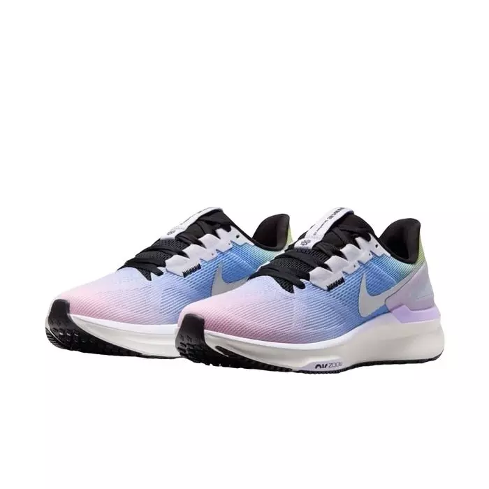 Nike Structure 25 SE "Amethyst Tint/Black/Light Lemon Twist/Metallic Gold" Women's Running Shoe - AMETHYST/BLACK/LT LEMON/GOLD