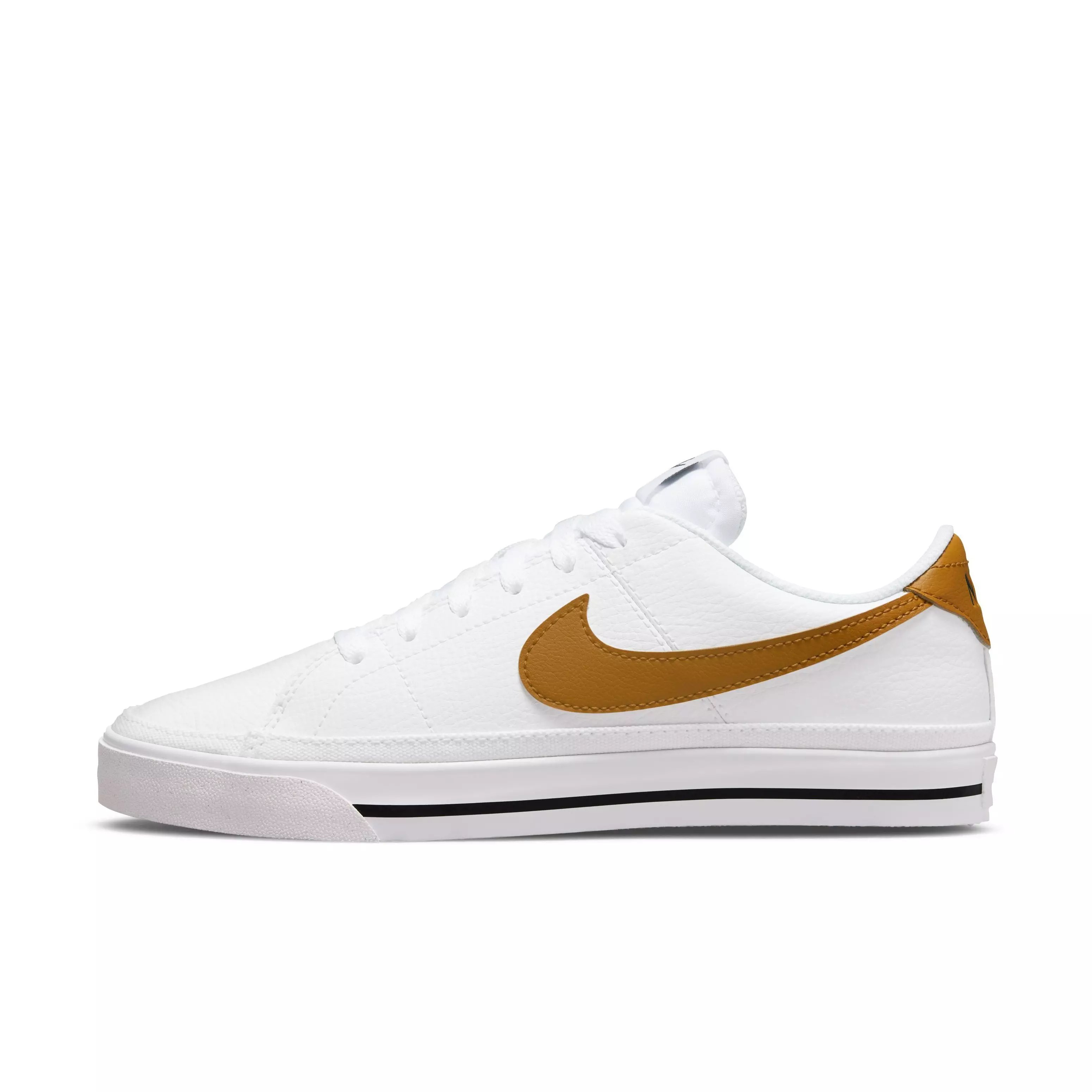 Nike Court Legacy Next Nature "White/Gold Suede/Volt/Black" Women's Shoe - WHITE/GOLD/VOLT/BLACK