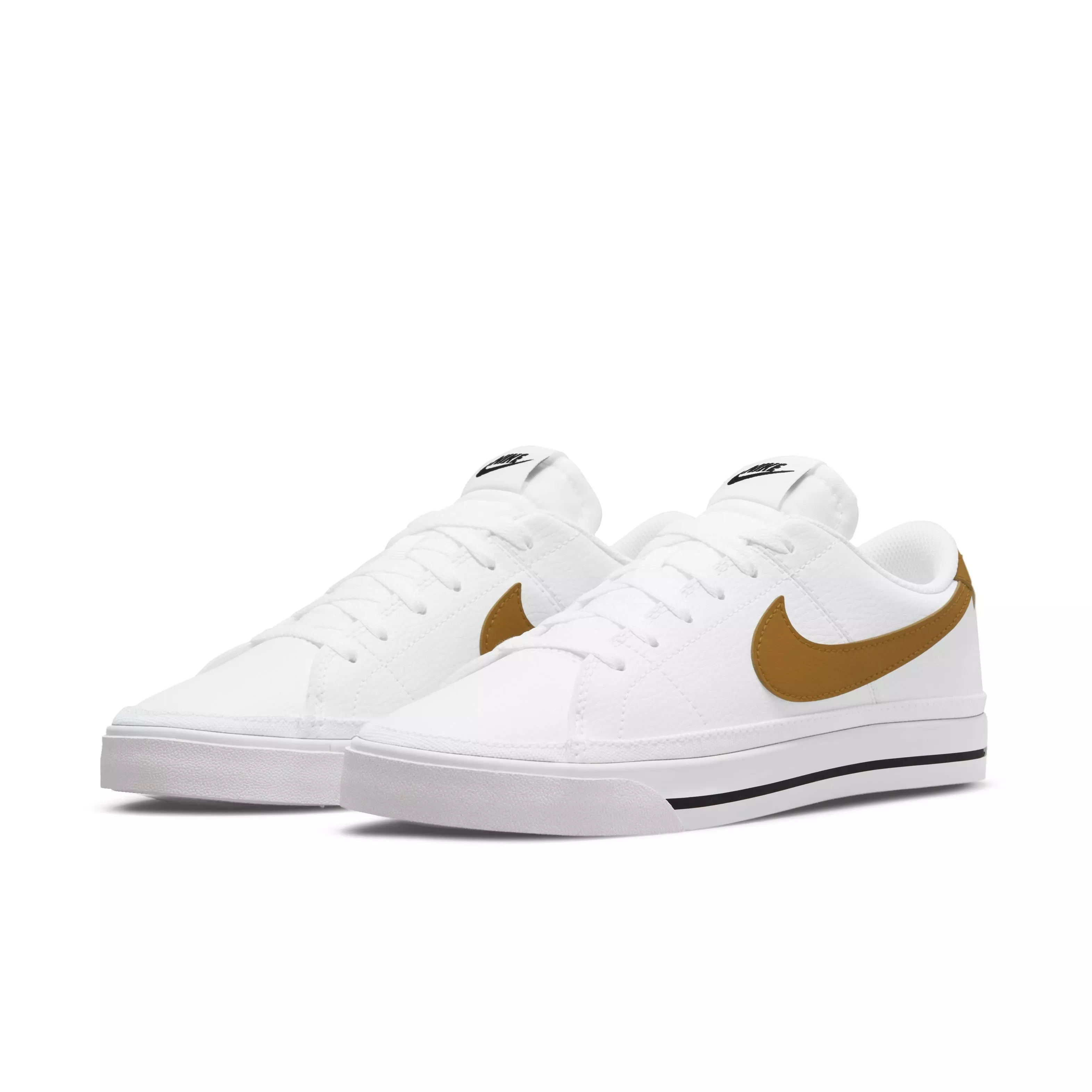 Nike Court Legacy Next Nature "White/Gold Suede/Volt/Black" Women's Shoe - WHITE/GOLD/VOLT/BLACK