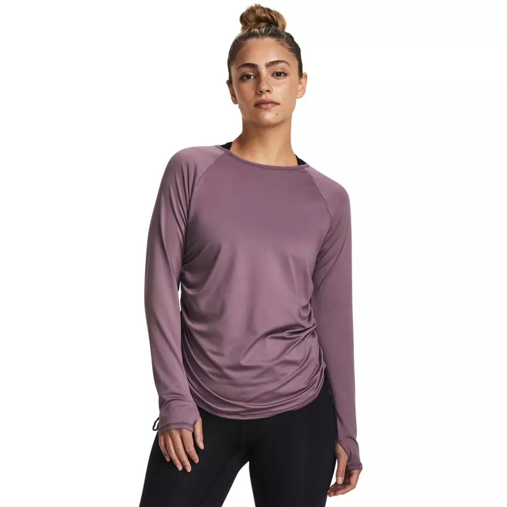 Under Armour Women's Motion Long Sleeve Longline Shirt - PURPLE