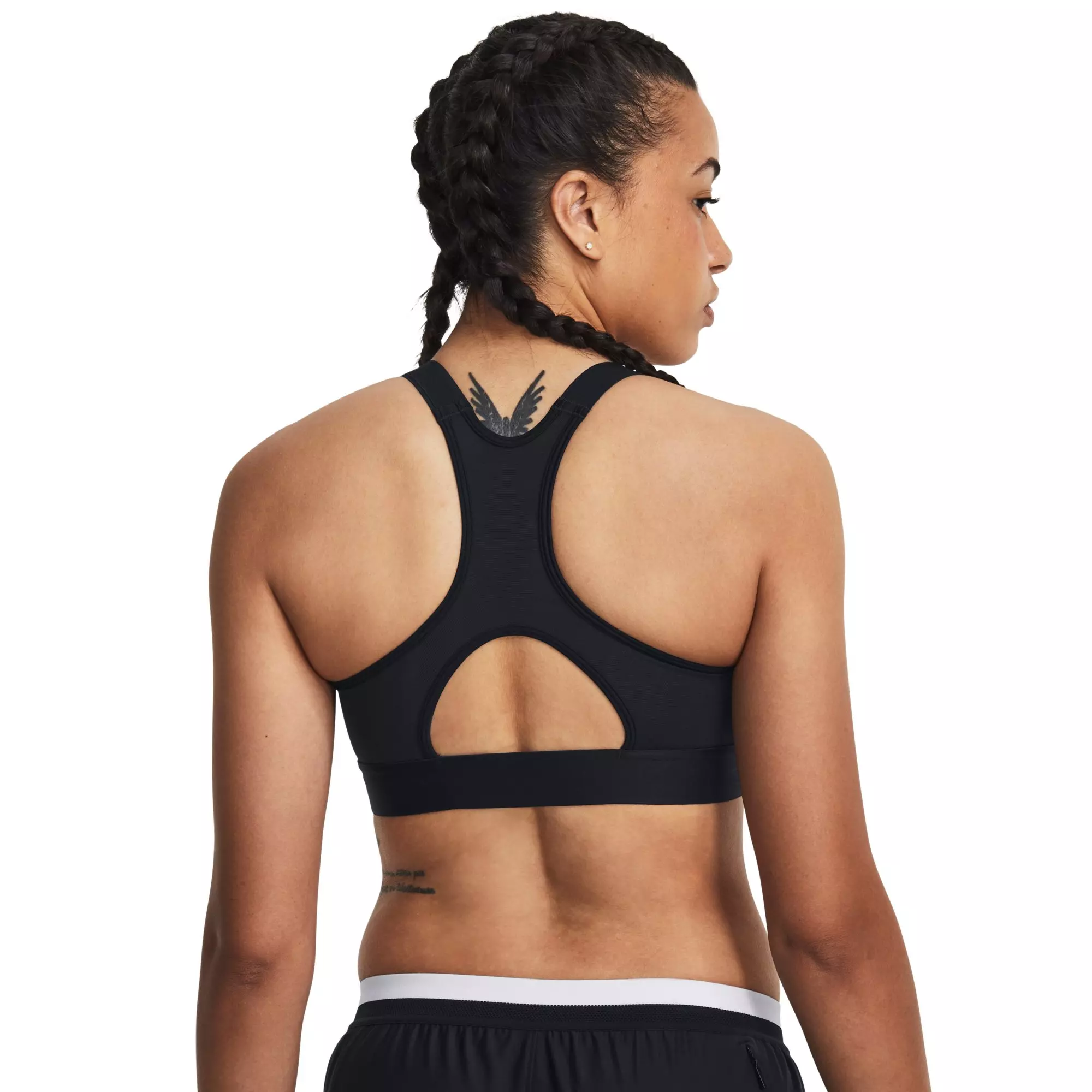 Under Armour Women's HeatGear High Support Sports Bra - BLACK/GREY