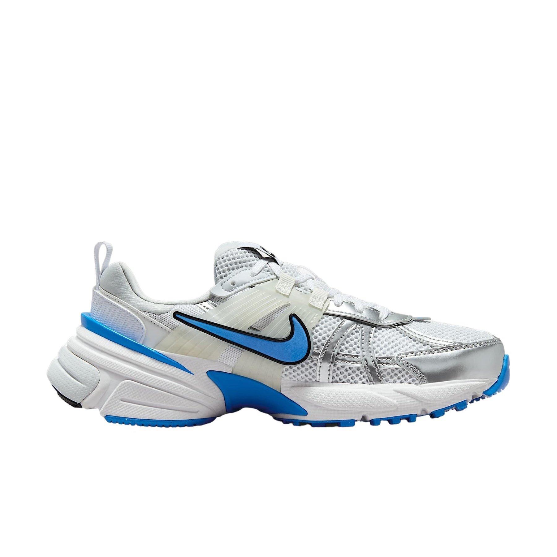 Nike V2K Run "White/Pure Platinum/Summit White/Light Photo Blue" Women's Shoe - WHITE/PLATINUM/WHITE/LT BLUE Thumbnail View 1
