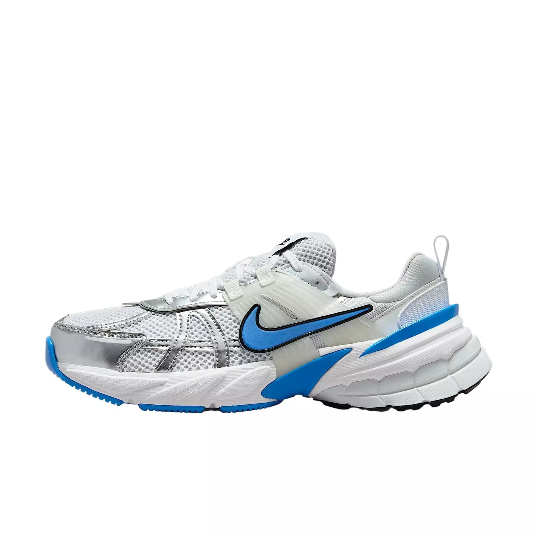 Nike V2K Run "White/Pure Platinum/Summit White/Light Photo Blue" Women's Shoe - WHITE/PLATINUM/WHITE/LT BLUE