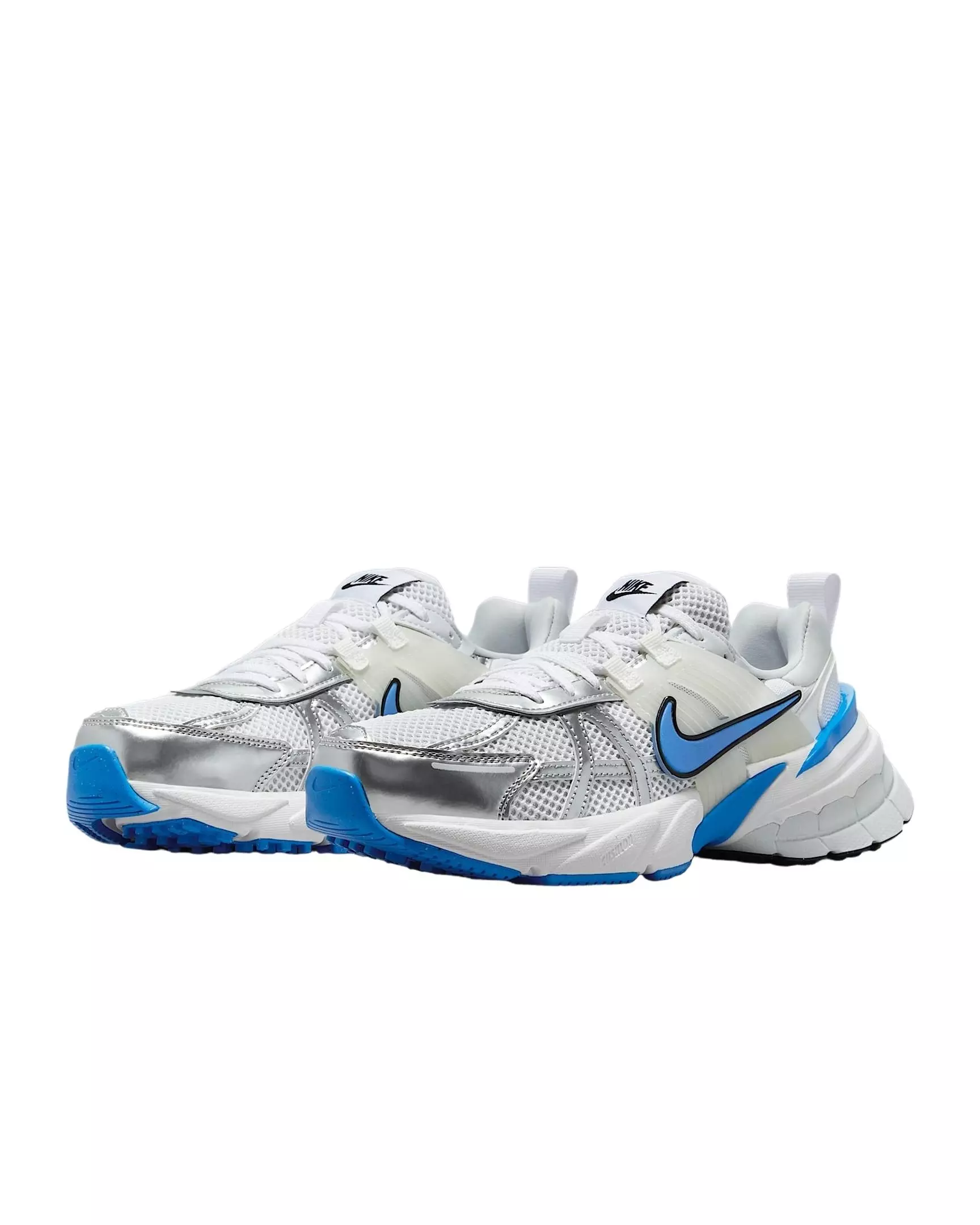 Nike V2K Run "White/Pure Platinum/Summit White/Light Photo Blue" Women's Shoe - WHITE/PLATINUM/WHITE/LT BLUE