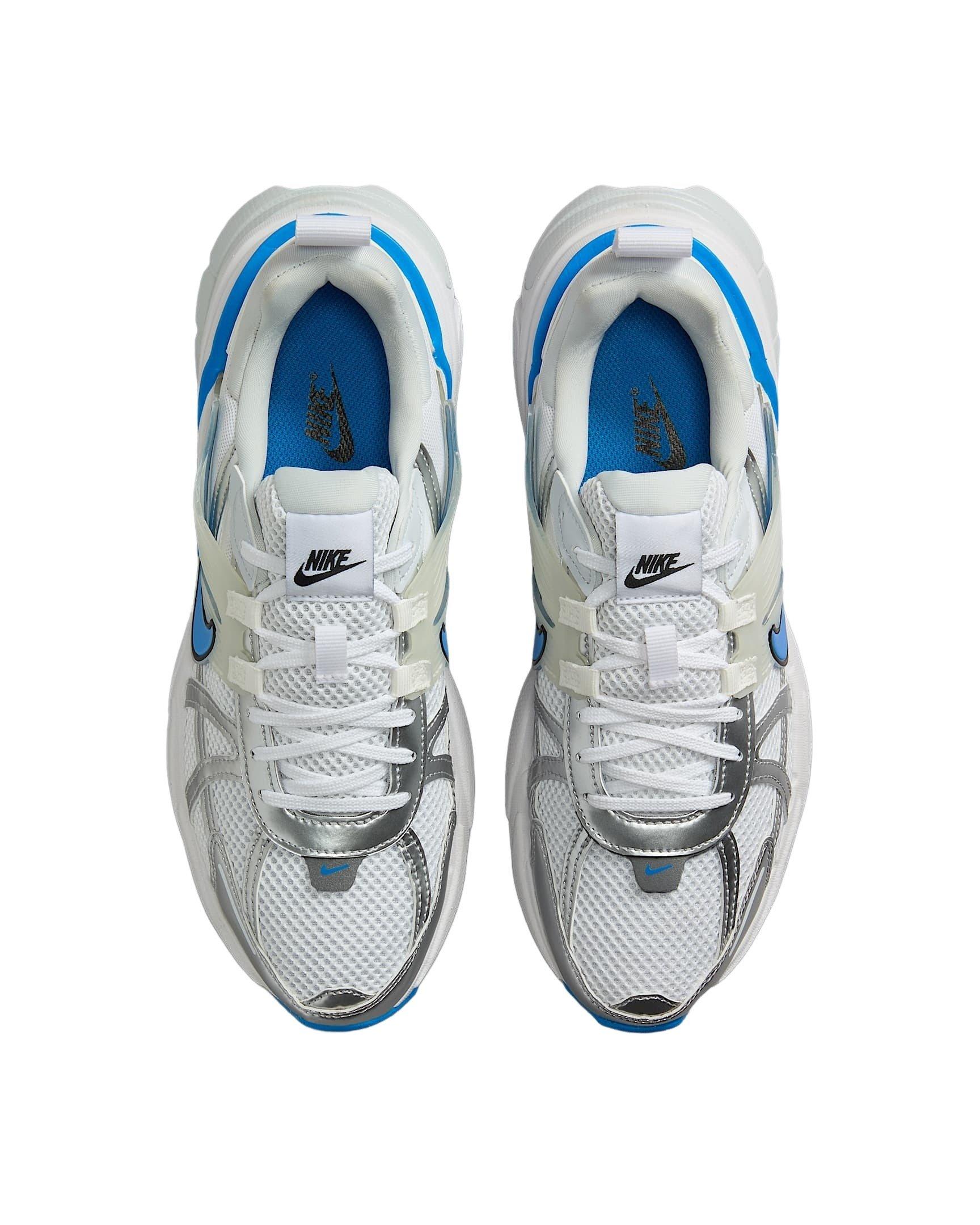 Nike V2K Run "White/Pure Platinum/Summit White/Light Photo Blue" Women's Shoe - WHITE/PLATINUM/WHITE/LT BLUE Thumbnail View 4