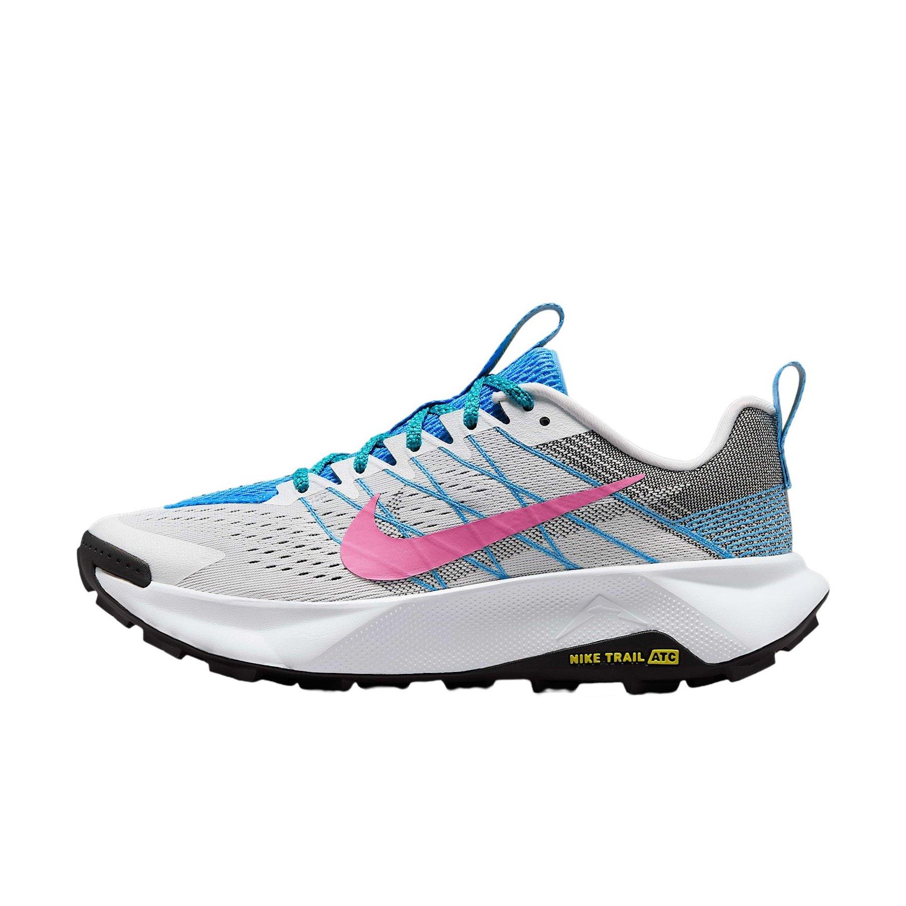 Nike Wildhorse 10 "White/Black/University Blue/Playful Pink" Women's Trail Running Shoe - WHITE/BLACK/BLUE/PINK Thumbnail View 2