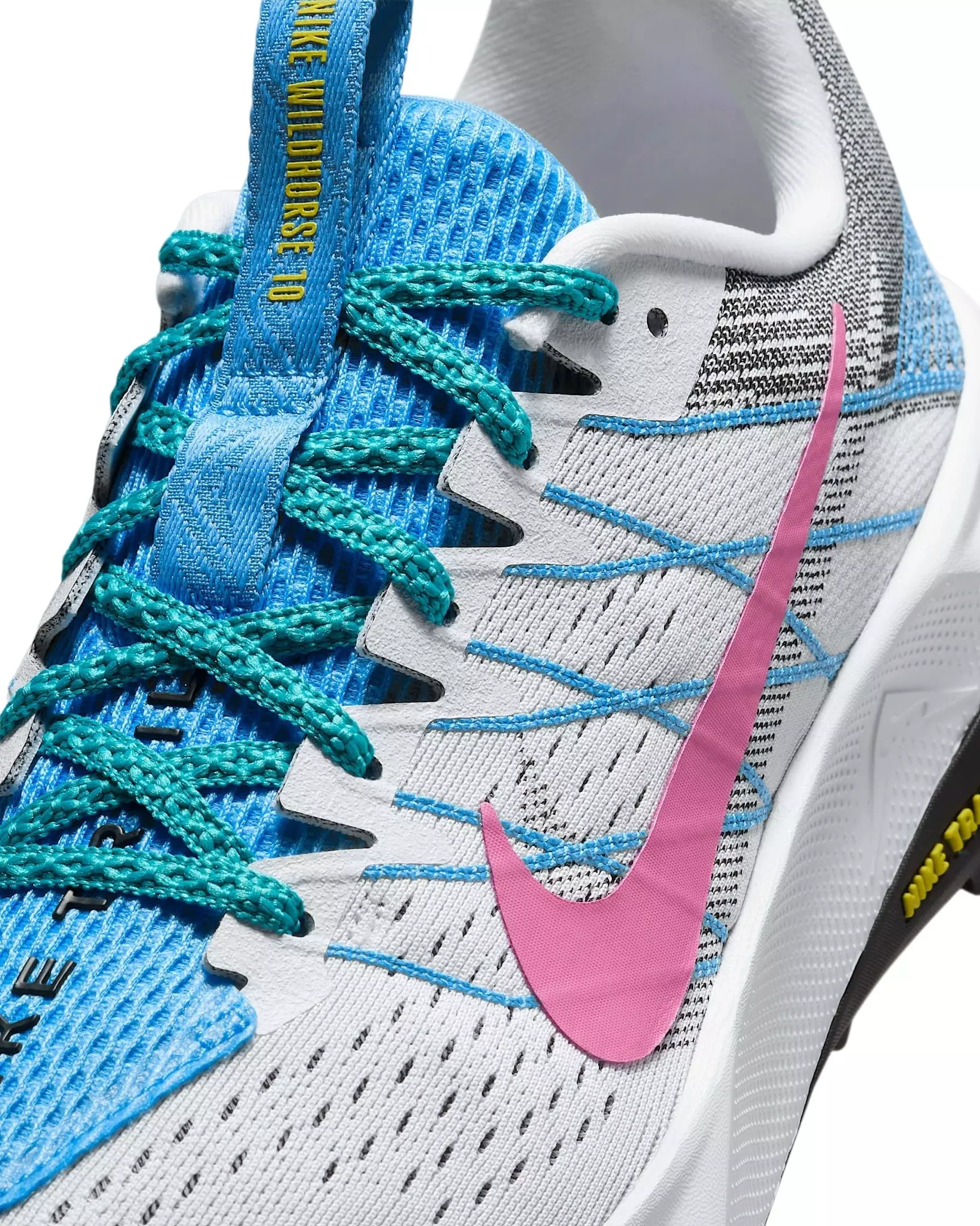 Nike Wildhorse 10 "White/Black/University Blue/Playful Pink" Women's Trail Running Shoe - WHITE/BLACK/BLUE/PINK