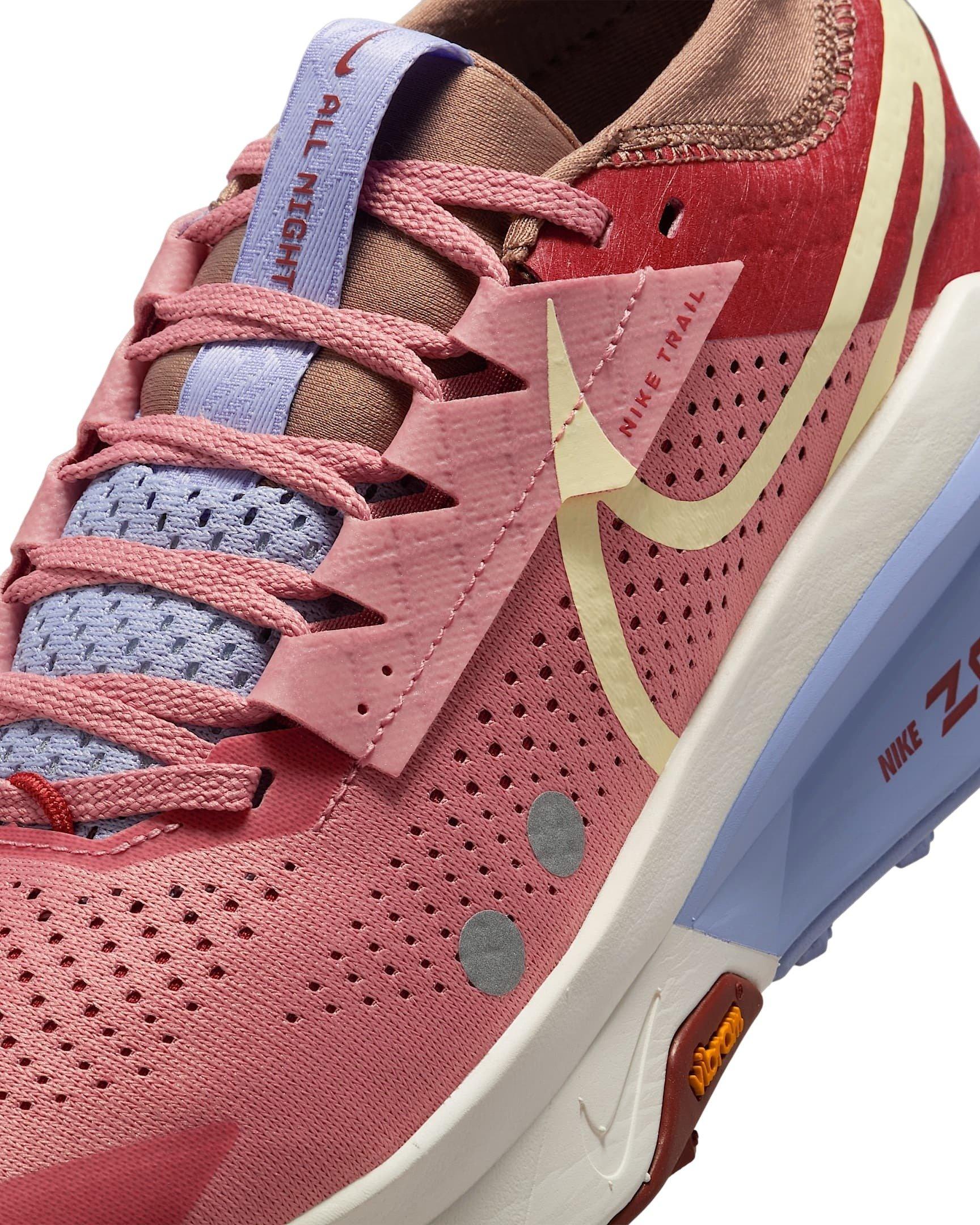Nike Zegama 2 "Red Stardust/Mars Stone/Lilac Ice/Alabaster" Women's Trail Running Shoe - RED/STONE/LILAC/ALABASTER Thumbnail View 7