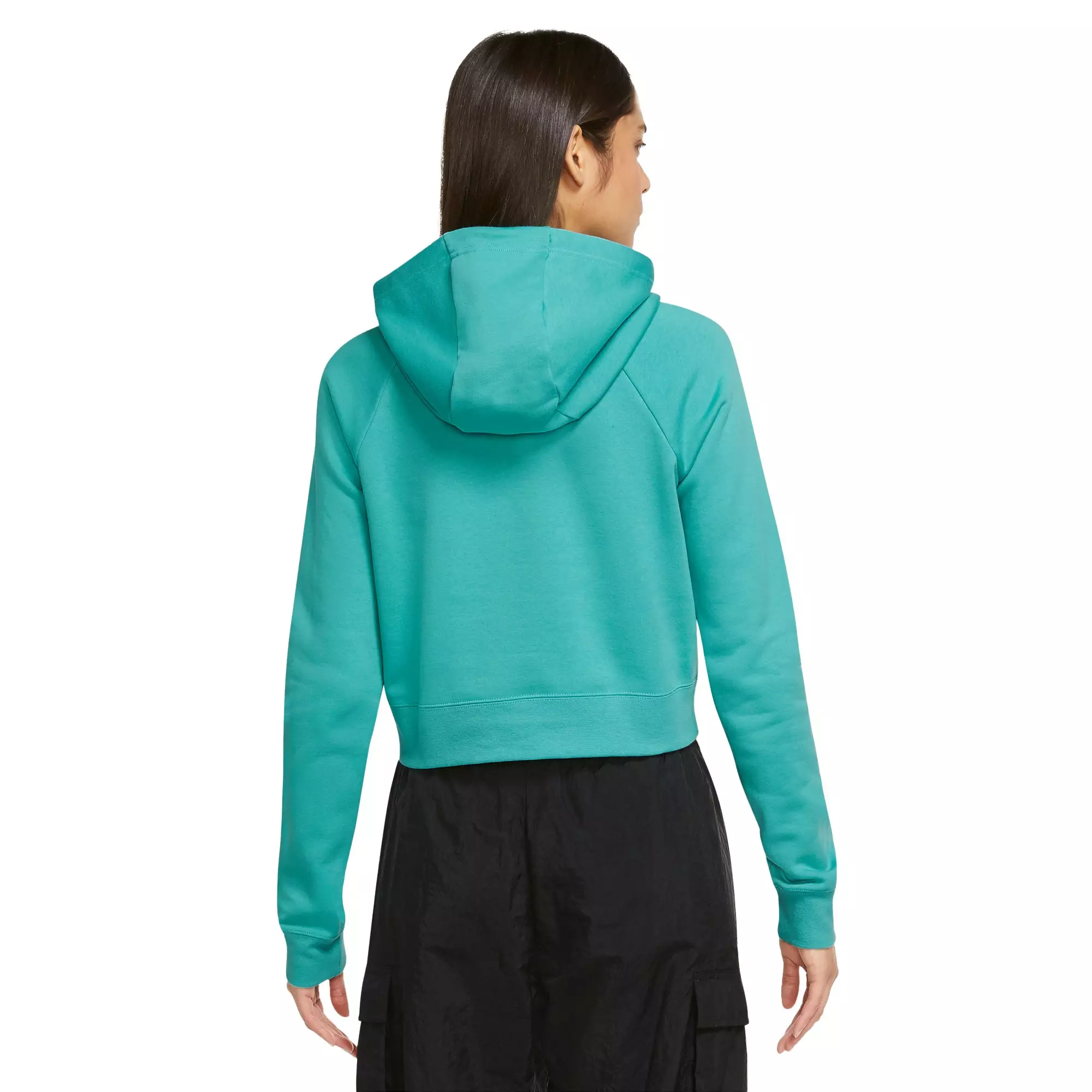 Nike Women's Sportswear Essential GX Cropped Hoodie - GREEN