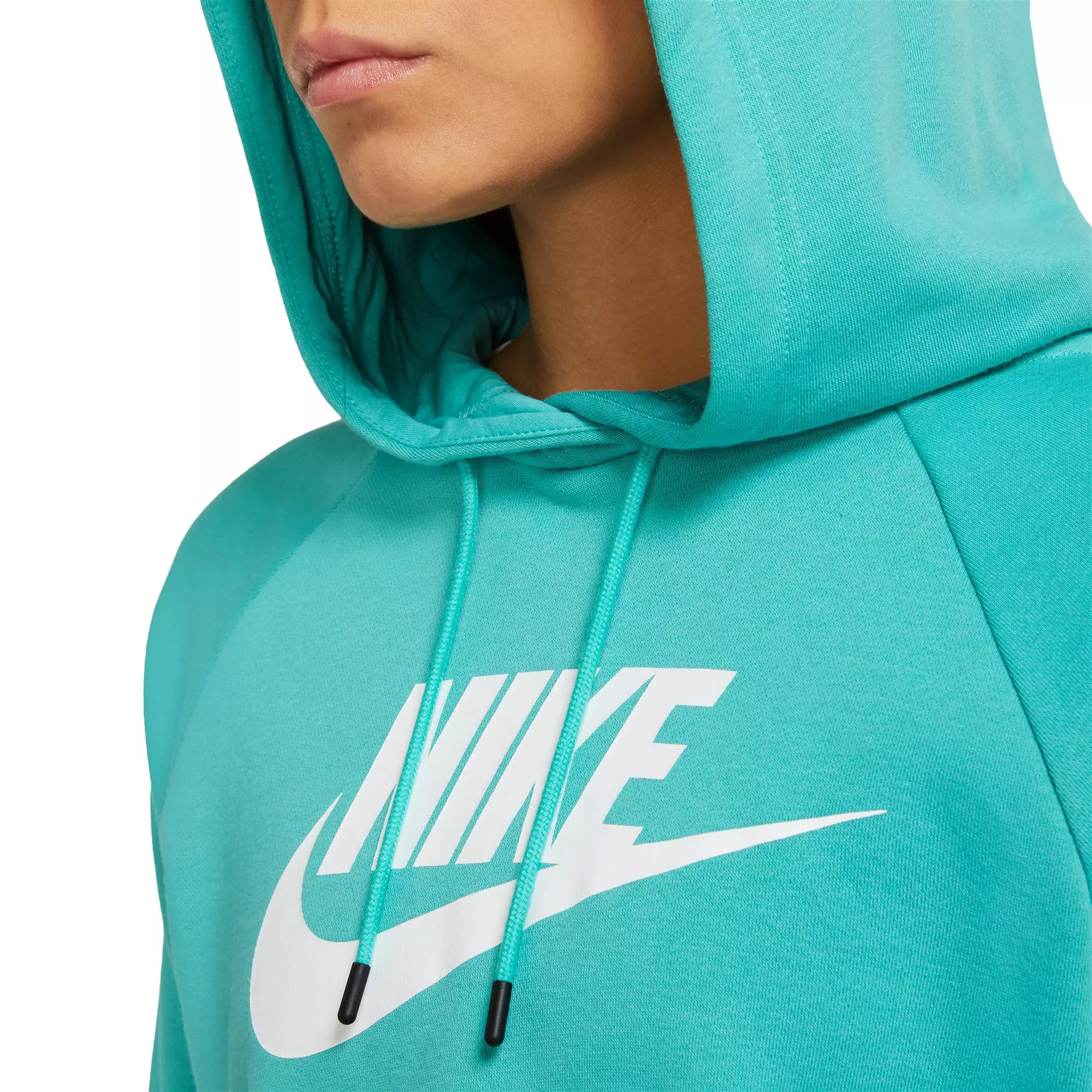 Nike Women's Sportswear Essential GX Cropped Hoodie - GREEN