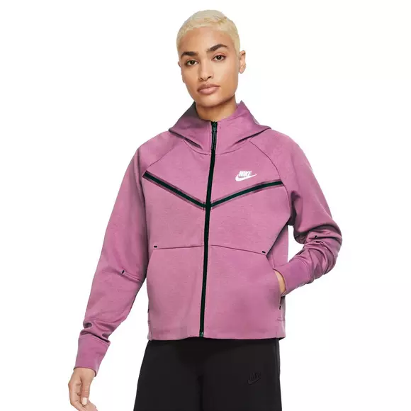 Nike Women's Sportswear Tech Fleece Full-Zip Hoodie - Purple - Hibbett ...