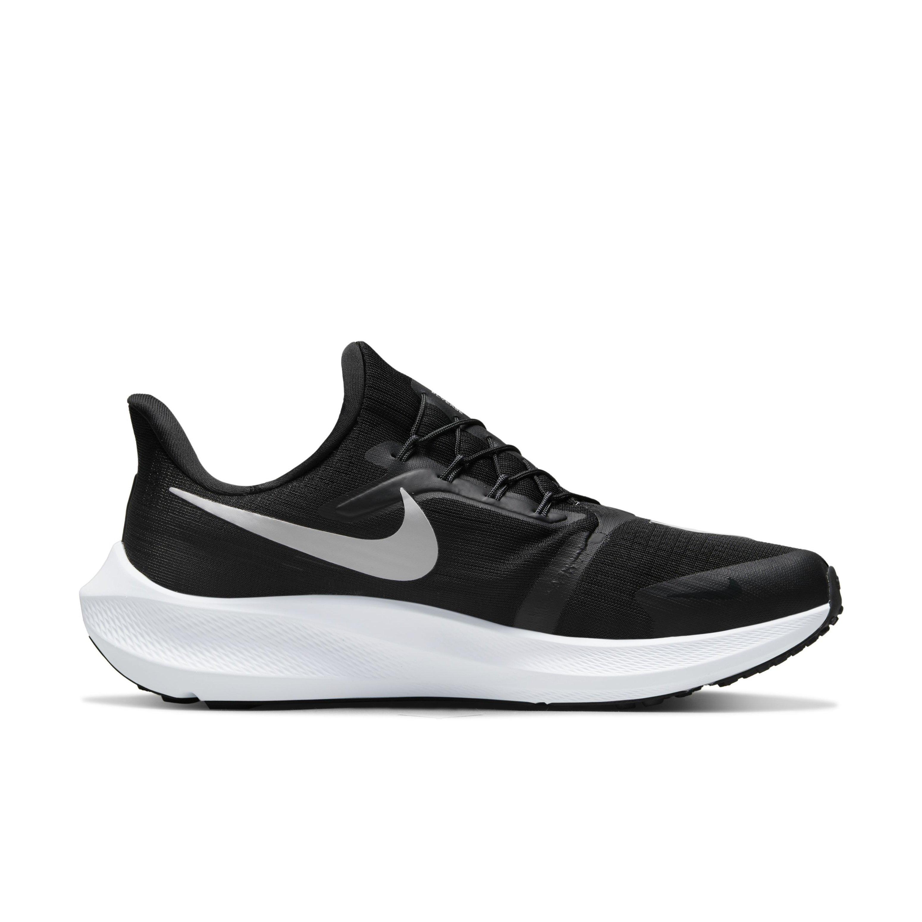 Nike Pegasus FlyEase "Black/White/Dark Smoke Grey" Women's Running Shoe - BLACK/WHITE/DK GREY Thumbnail View 1