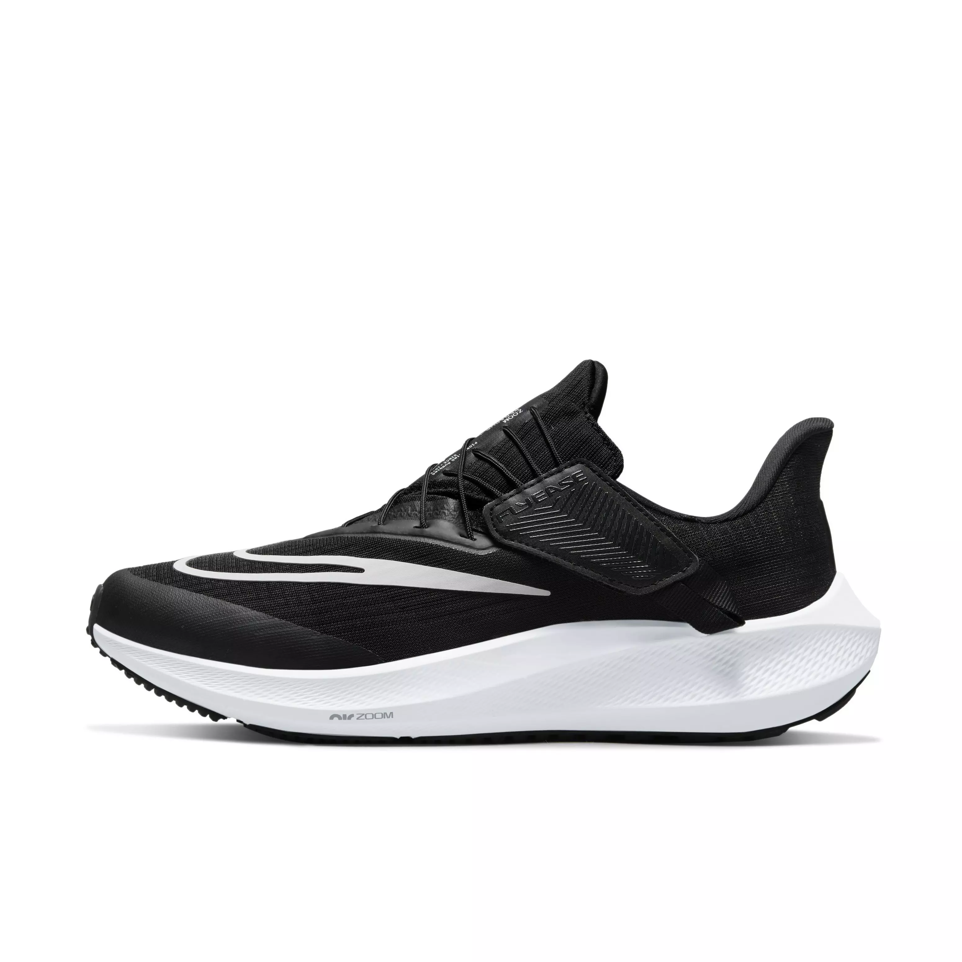 Nike Pegasus FlyEase "Black/White/Dark Smoke Grey" Women's Running Shoe - BLACK/WHITE/DK GREY