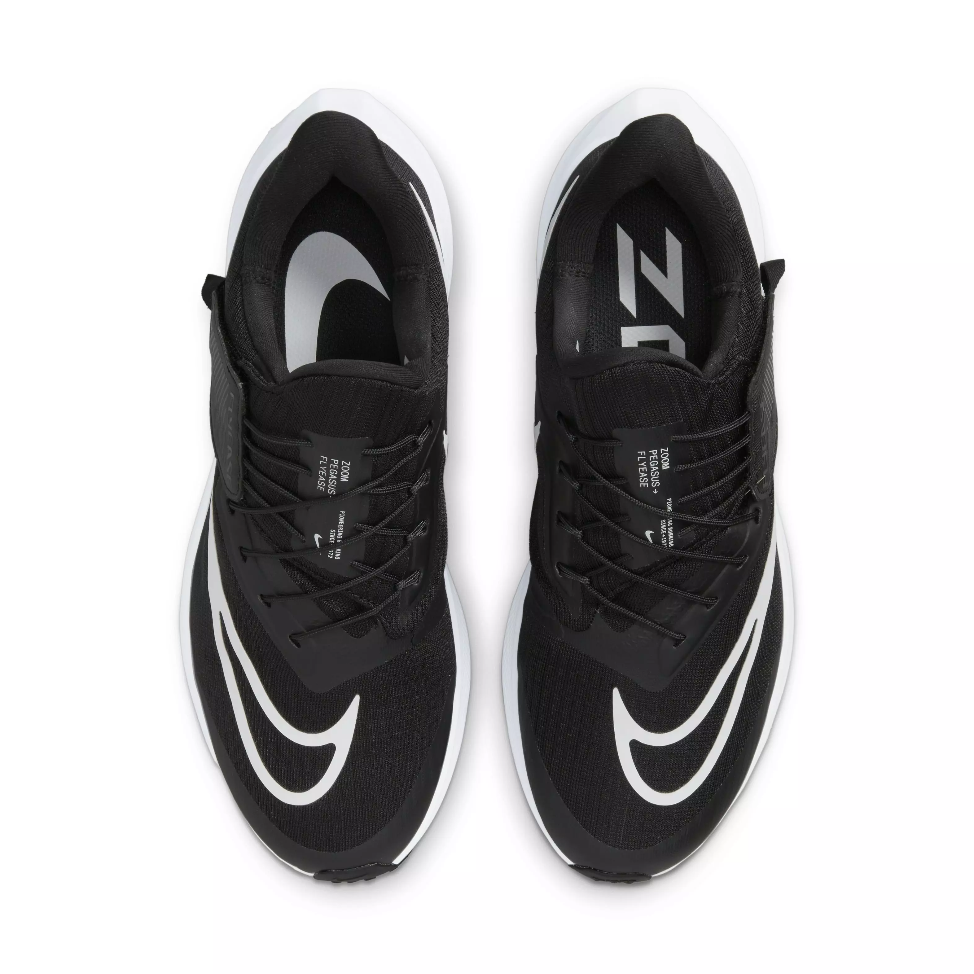 Nike Pegasus FlyEase "Black/White/Dark Smoke Grey" Women's Running Shoe - BLACK/WHITE/DK GREY