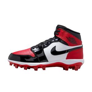 Jordan 1 Mid TD "Gym Red/White/Black" Men's Football Cleat