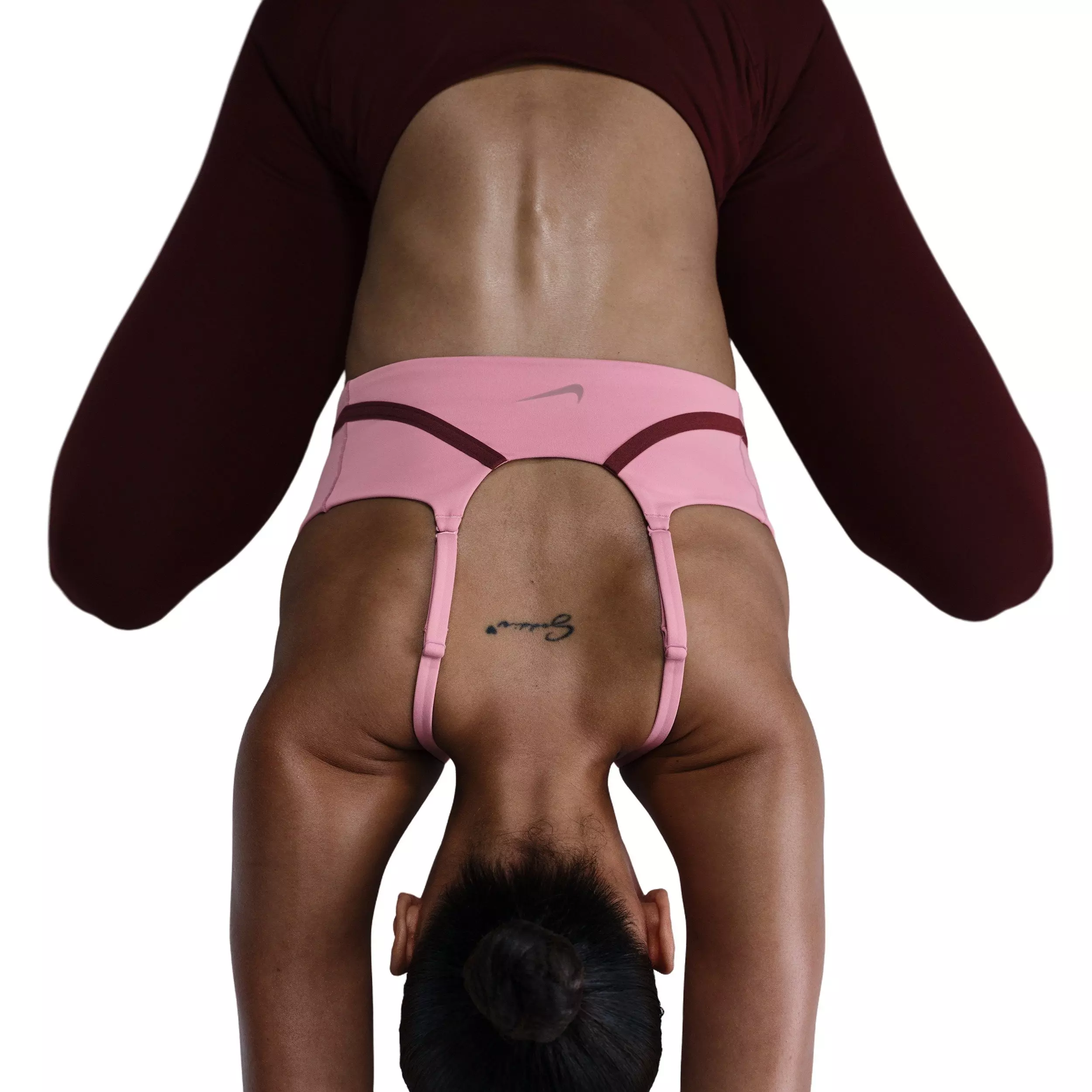 Nike Women's One Convertible Light-Support Lightly Lined Sports Bra -Pink/Red - PINK/RED