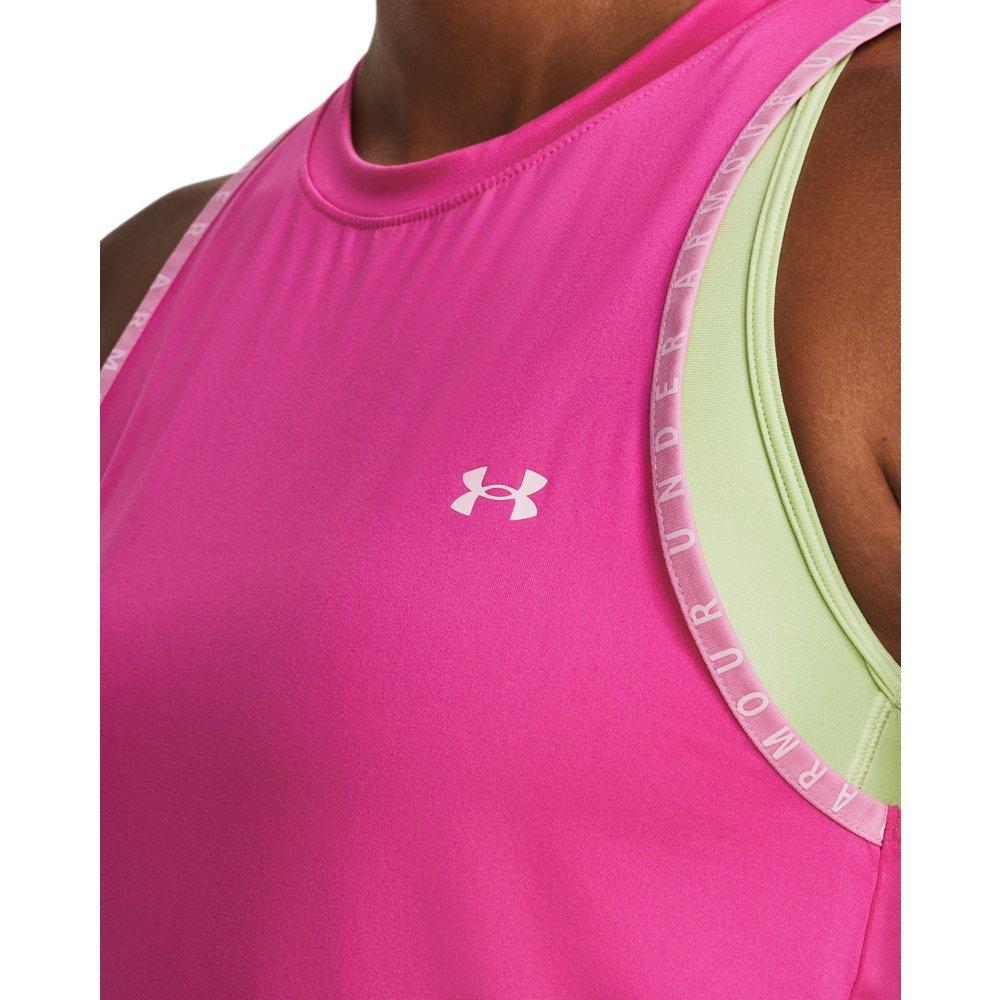 UNDER ARMOUR Womens Training Knockout Novelty Tank - Pink/Black