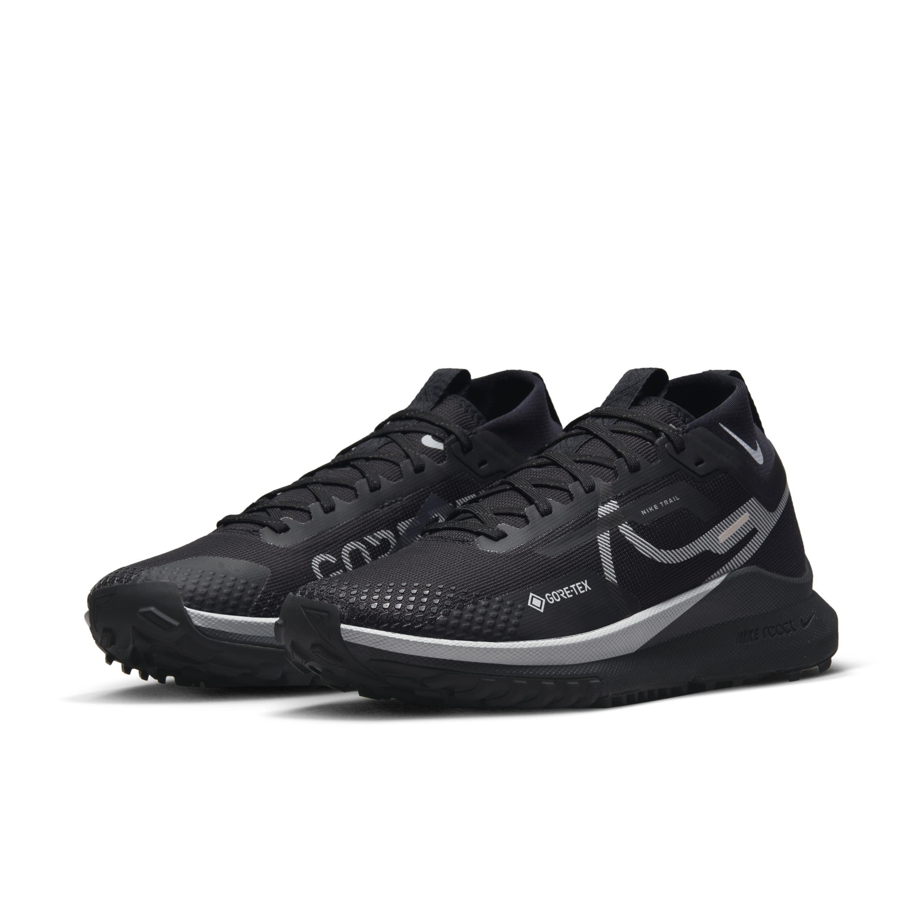 Nike Pegasus Trail 4 GORE-TEX "Black/Wolf Grey/Reflect Silver" Women's Trail Running Shoe - BLACK/GREY/SILVER Thumbnail View 3