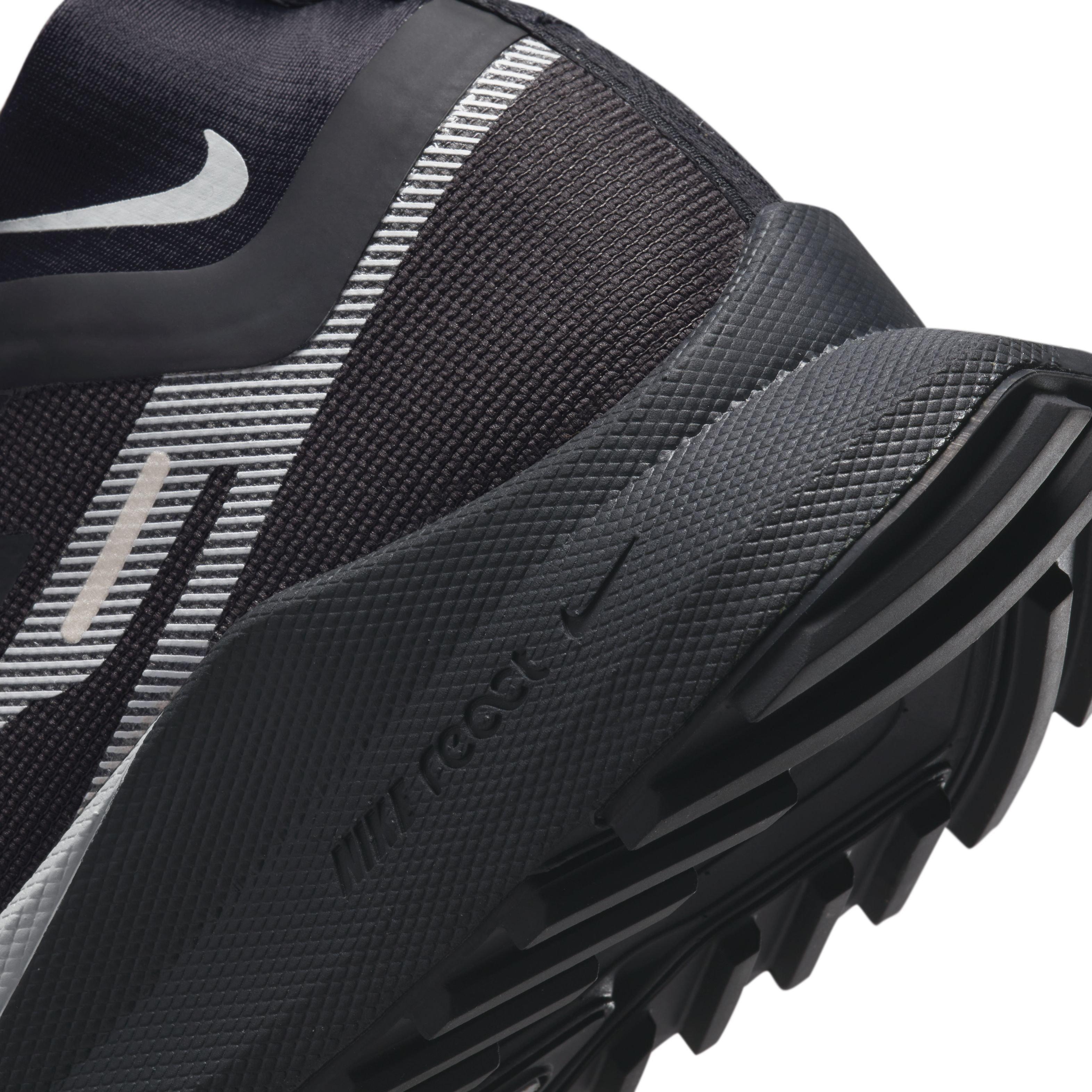 Nike Pegasus Trail 4 GORE-TEX "Black/Wolf Grey/Reflect Silver" Women's Trail Running Shoe - BLACK/GREY/SILVER Thumbnail View 8