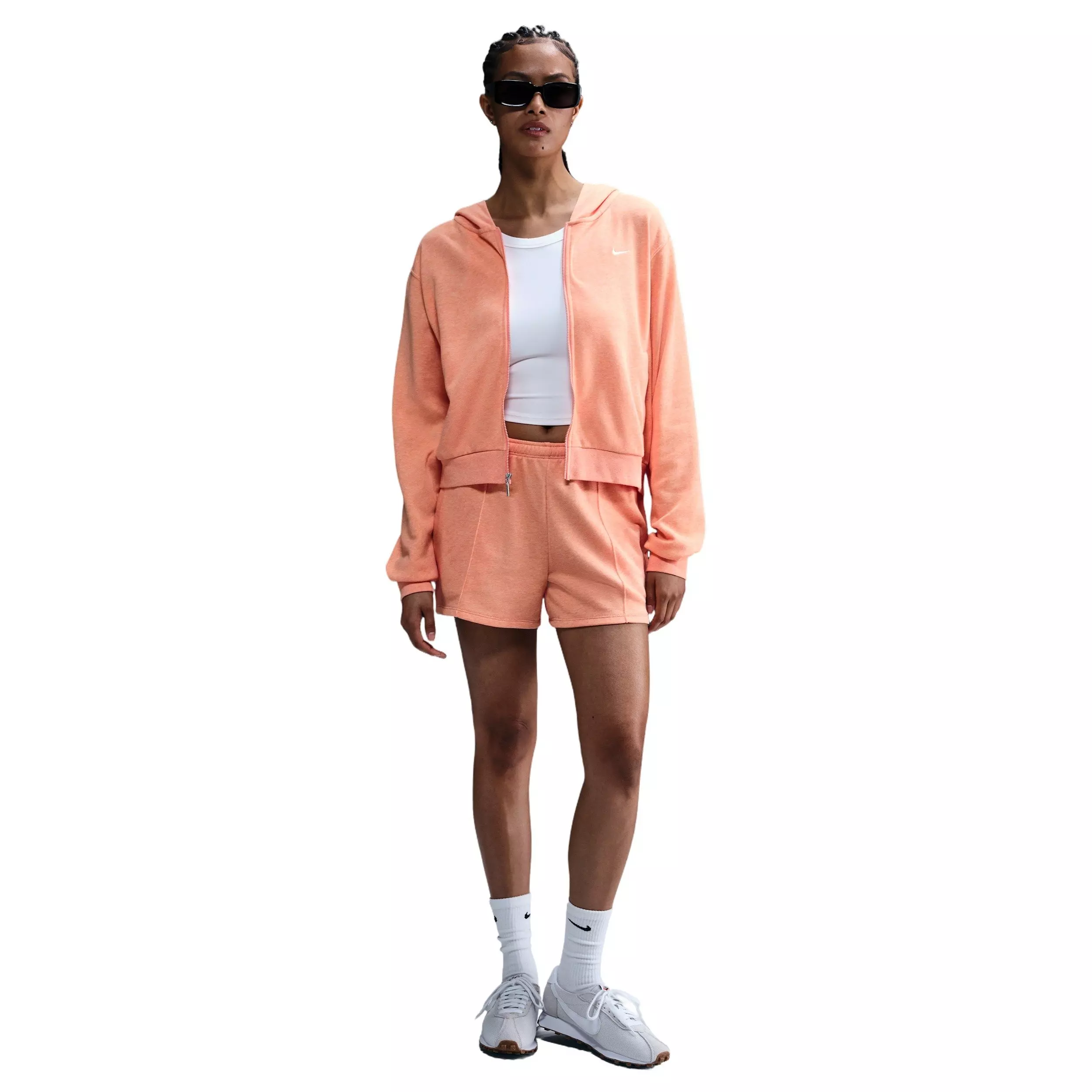 Nike Women's Sportswear Chill Terry Loose Full-Zip French Terry Jacket -Apricot - APRICOT