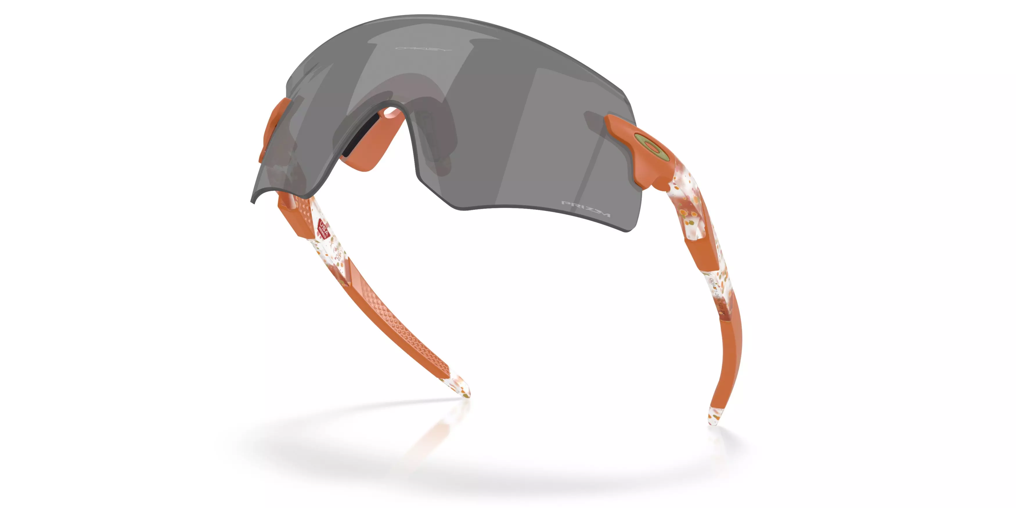 Oakley Encoder Prizm Black Sunglasses - Clear Terrazzo - CLEAR/ORANGE/GREY