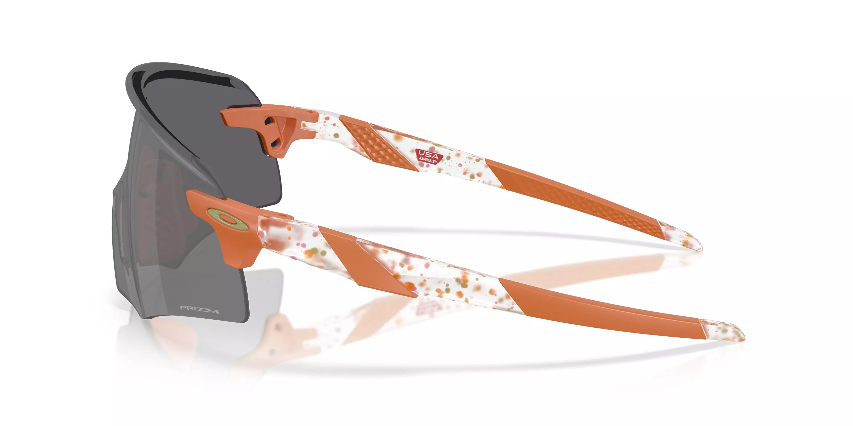 Oakley Encoder Prizm Black Sunglasses - Clear Terrazzo - CLEAR/ORANGE/GREY