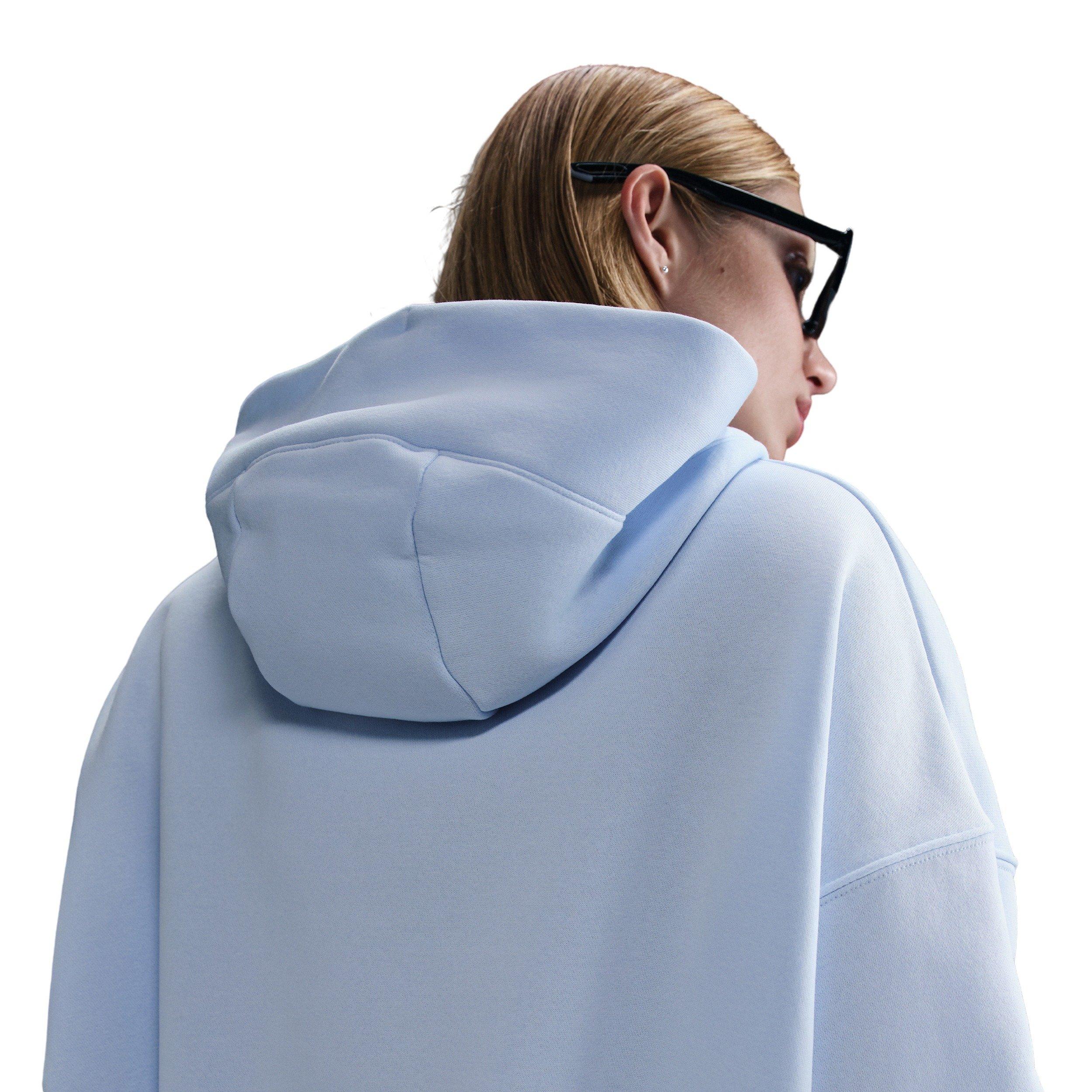 Nike Women's Sportswear Phoenix Fleece Over-Oversized Pullover Hoodie -Blue - BLUE Thumbnail View 2